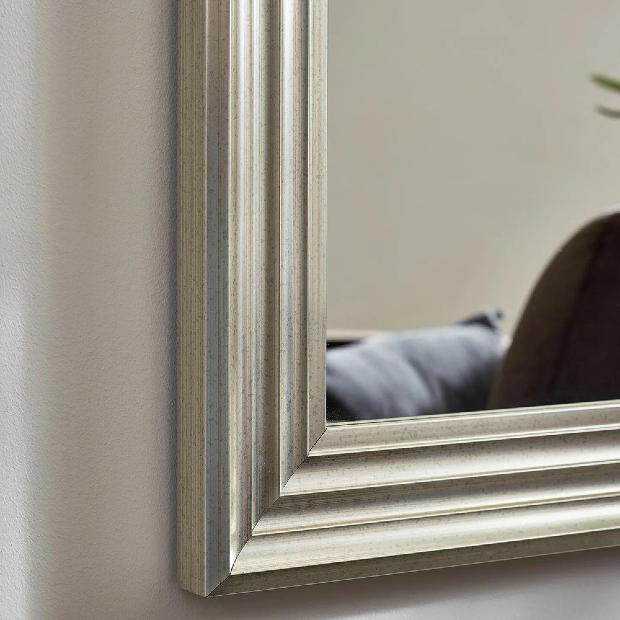 Tokyo Wall Mirror - Rectangular - Tall - Pewter - 45cm x 115cm