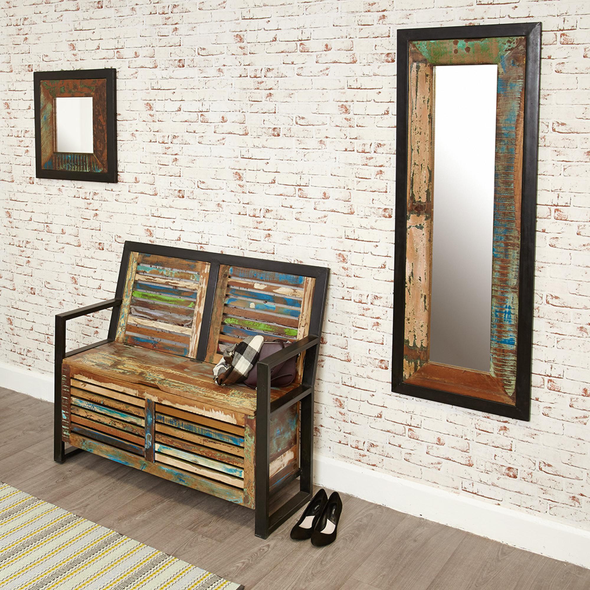 Urban Chic Reclaimed Wall Mirror - Rectangular - 90cm x 120cm