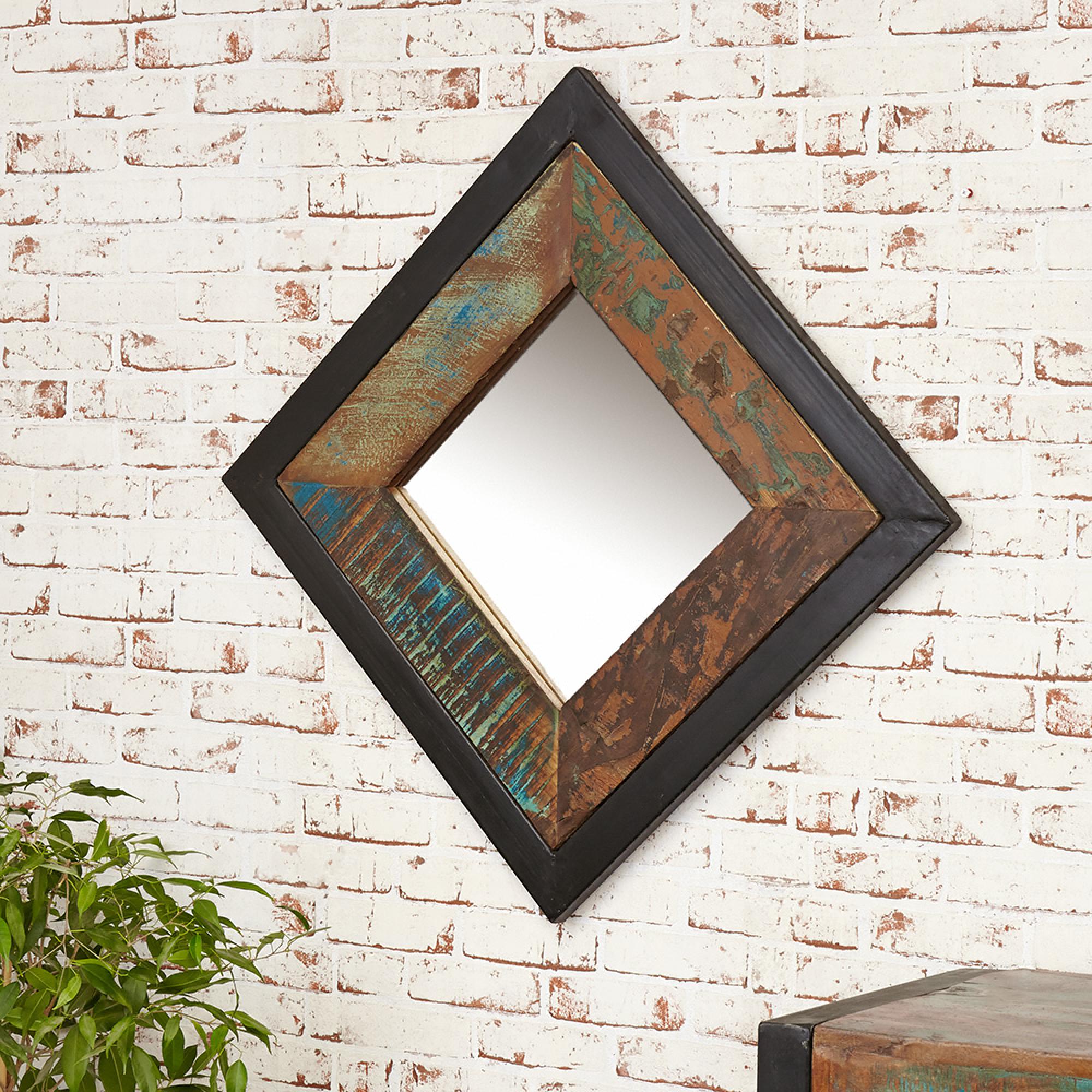 Urban Chic Reclaimed Wall Mirror - Square - 60cm x 60cm