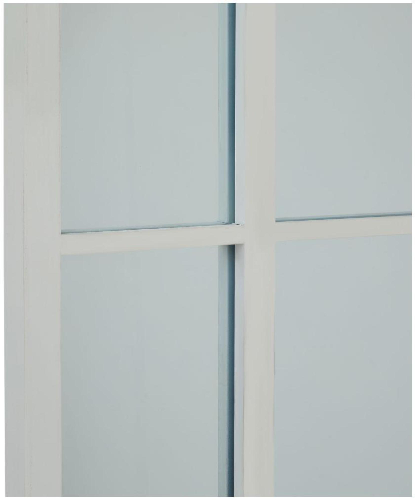Window Mirror - Large - White Wood - Arched