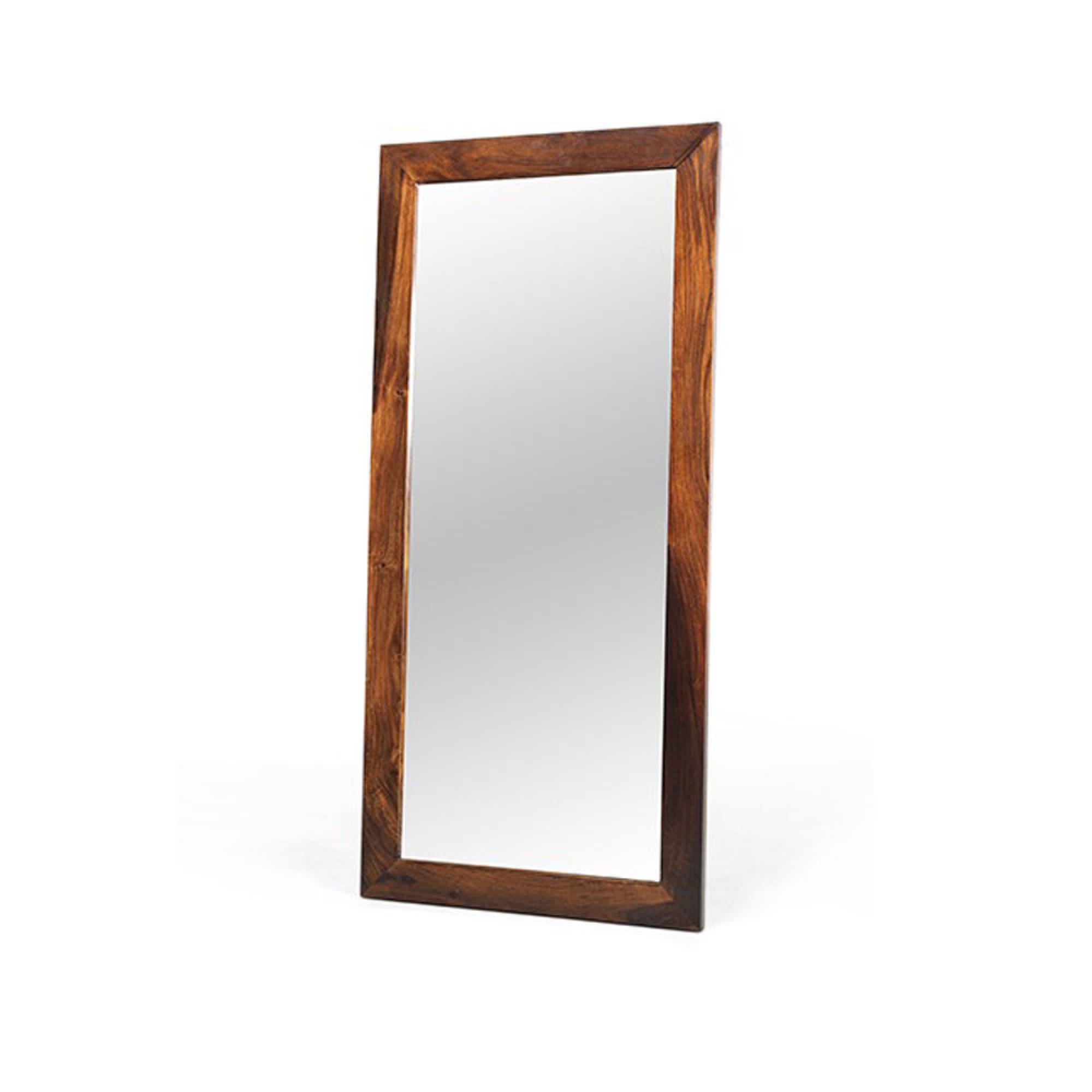 Cube Sheesham Bedroom Mirror - 40cm x 130cm