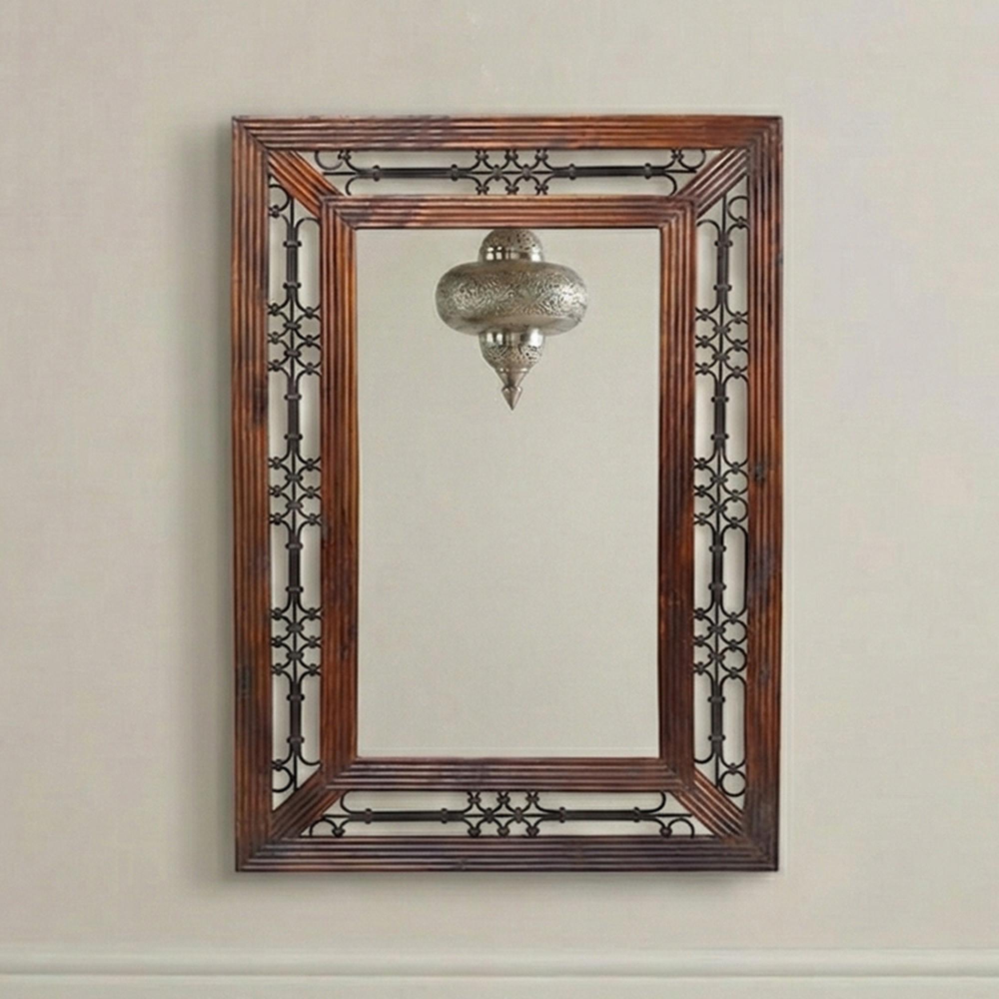Indian Sheesham Wall Mirror - 106cm x 72cm