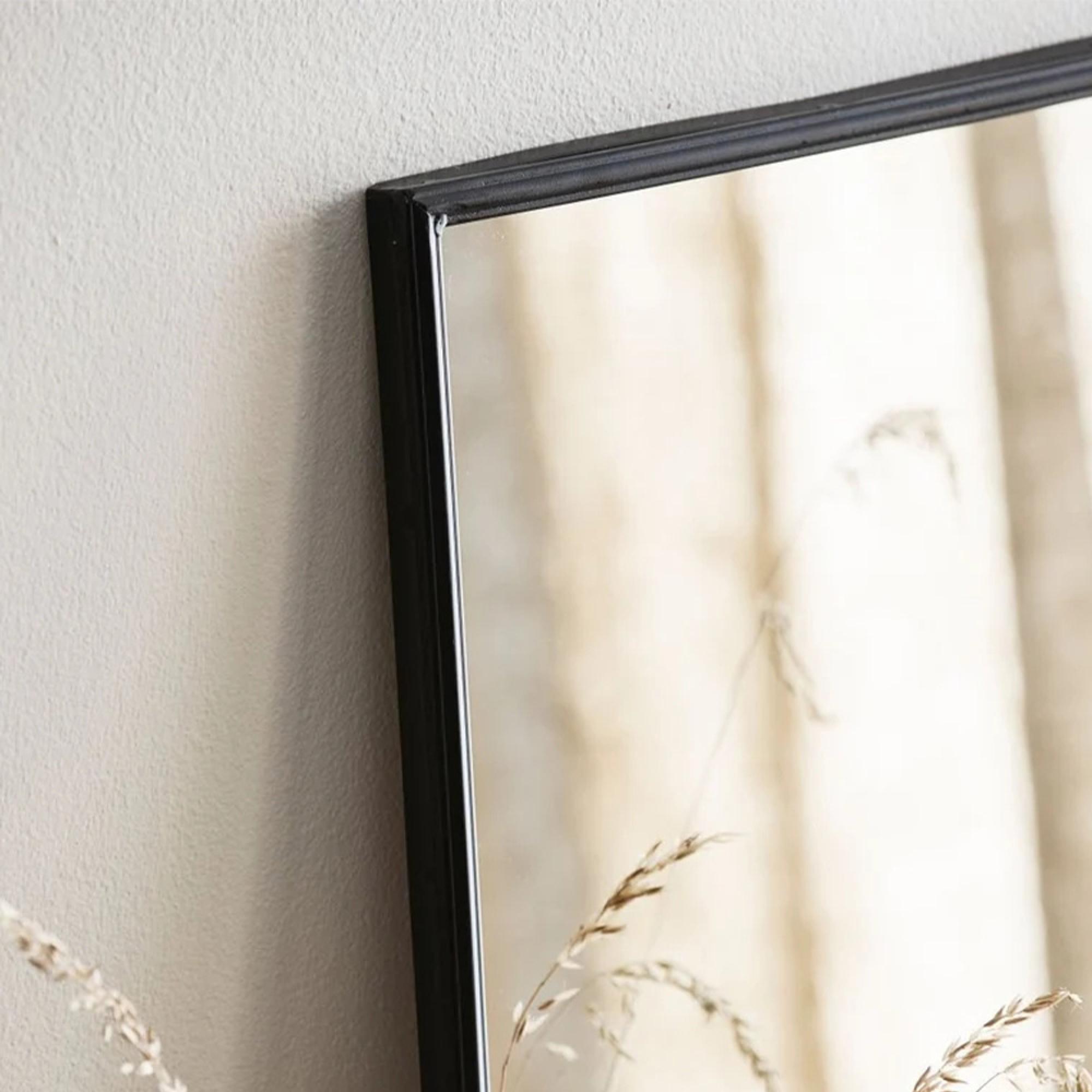 Downtown Dressing Mirror - Set of 2 - Black - Metal - 58cm x 80cm