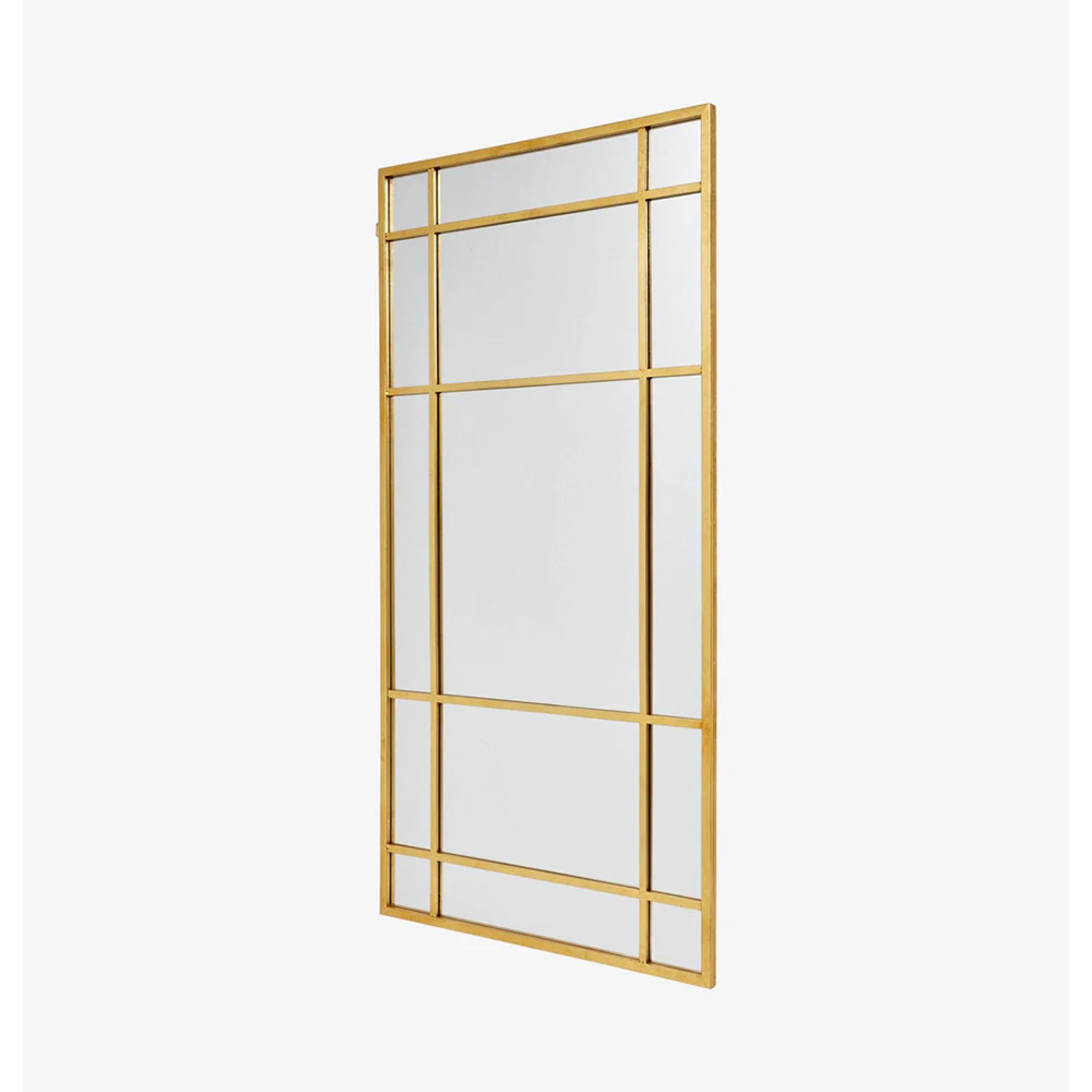Spirit Standing Mirror - Gold - Metal - 101.5cm x 203.5cm