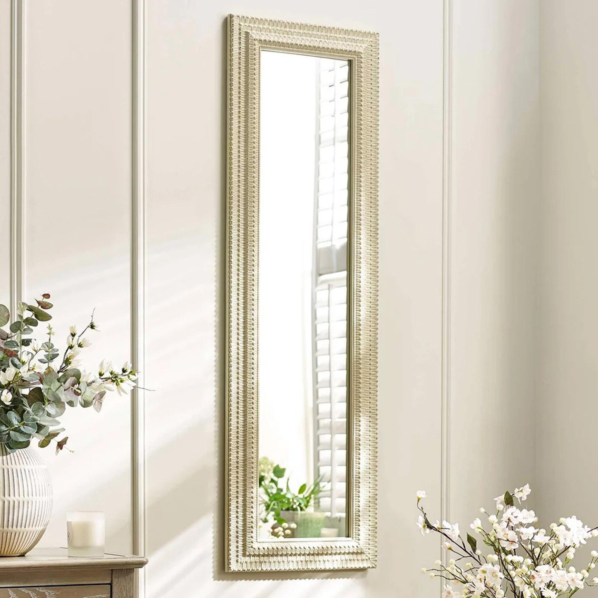 Alanis Wall Mirror - Champagne - Wood - 40cm x 130cm