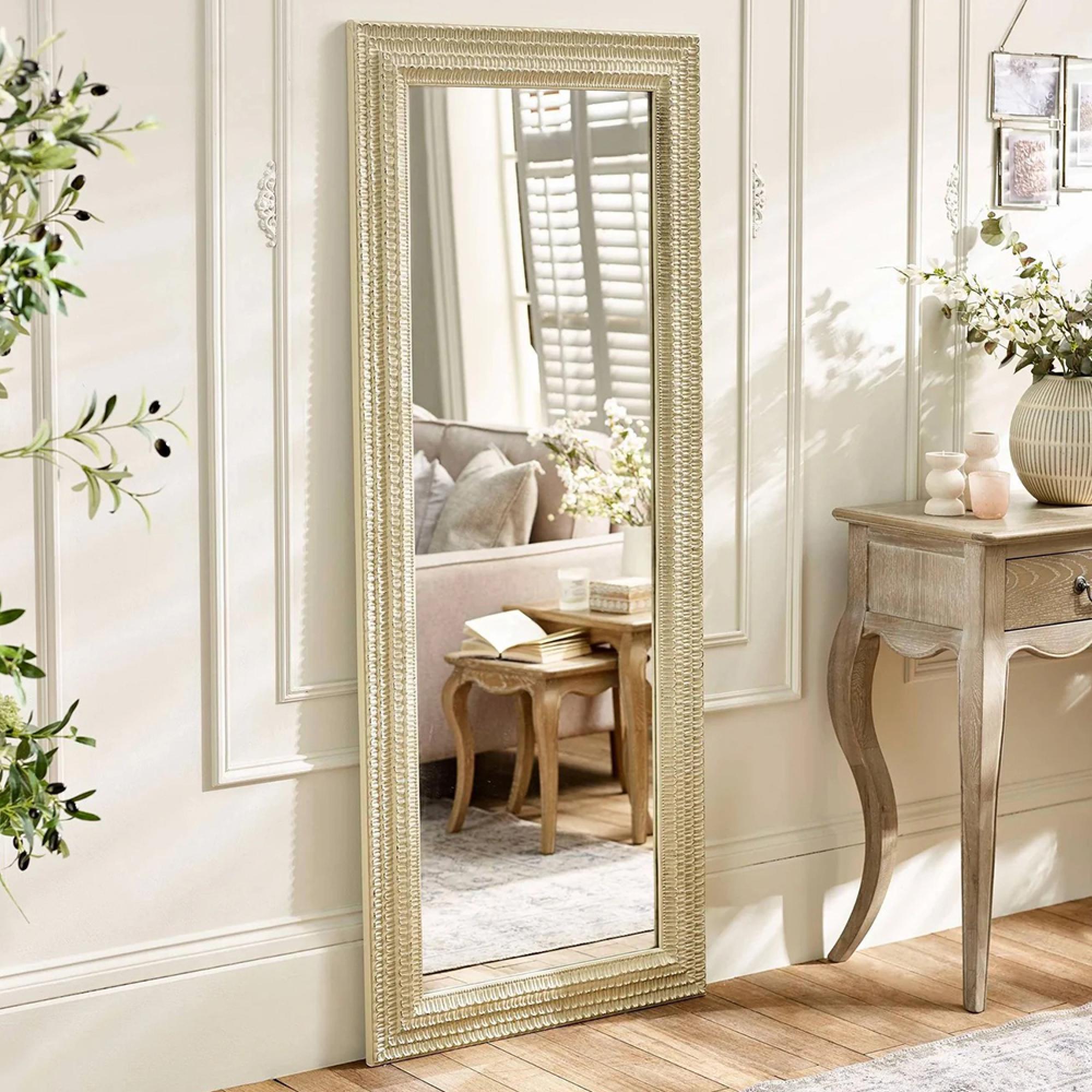 Alanis Leaner Mirror - Champagne - Wood - 70cm x 170cm