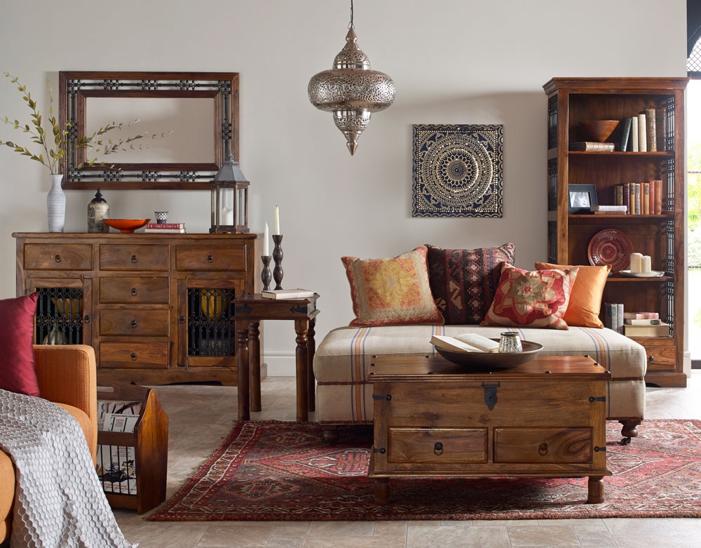 Indian Sheesham Wall Mirror - 70cm x 115cm