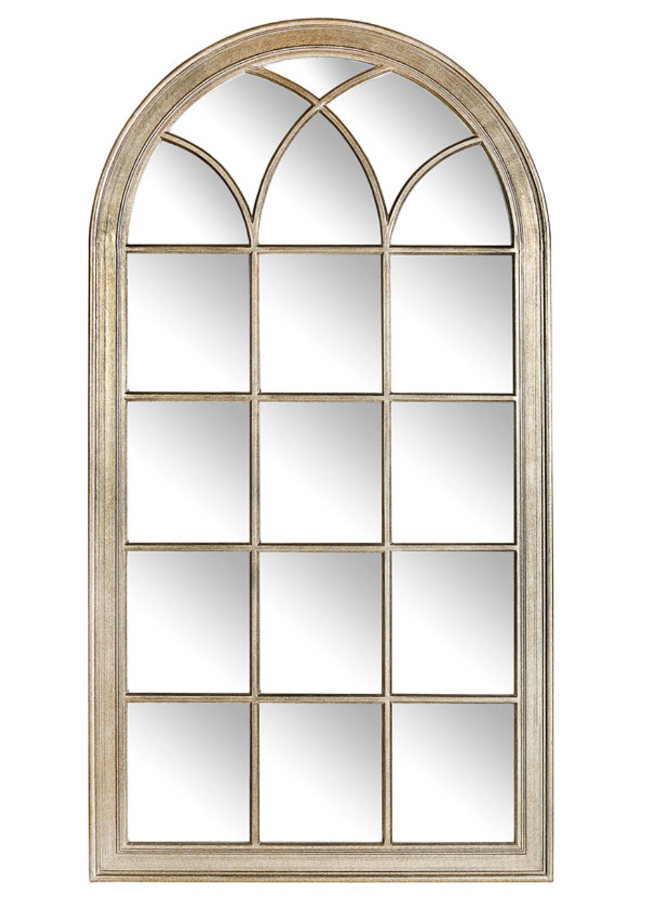 Isabella Wall Mirror - Gold and Champagne - Arch - 94cm x 175cm