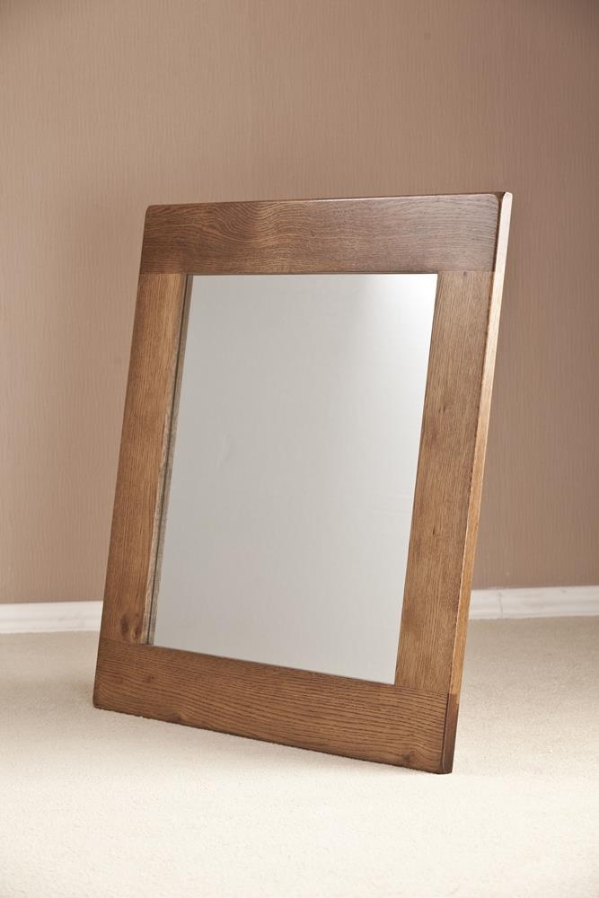 Originals Rustic Oak Square Wall Mirror - 90cm x 90cm