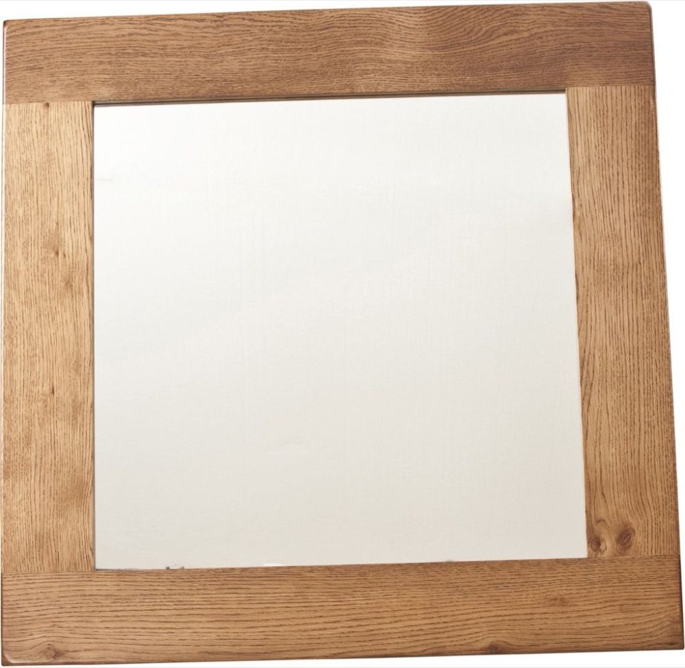 Originals Rustic Oak Square Wall Mirror - 90cm x 90cm