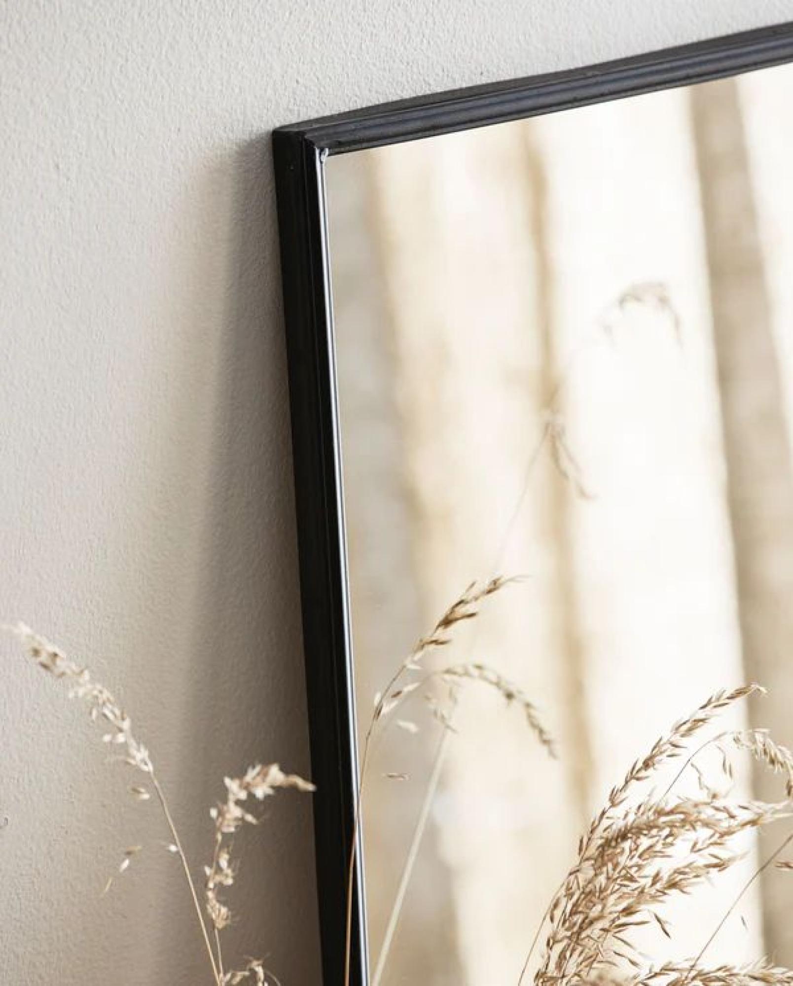 Downtown Dressing Mirror - Set of 2 - Black - Metal - 58cm x 80cm