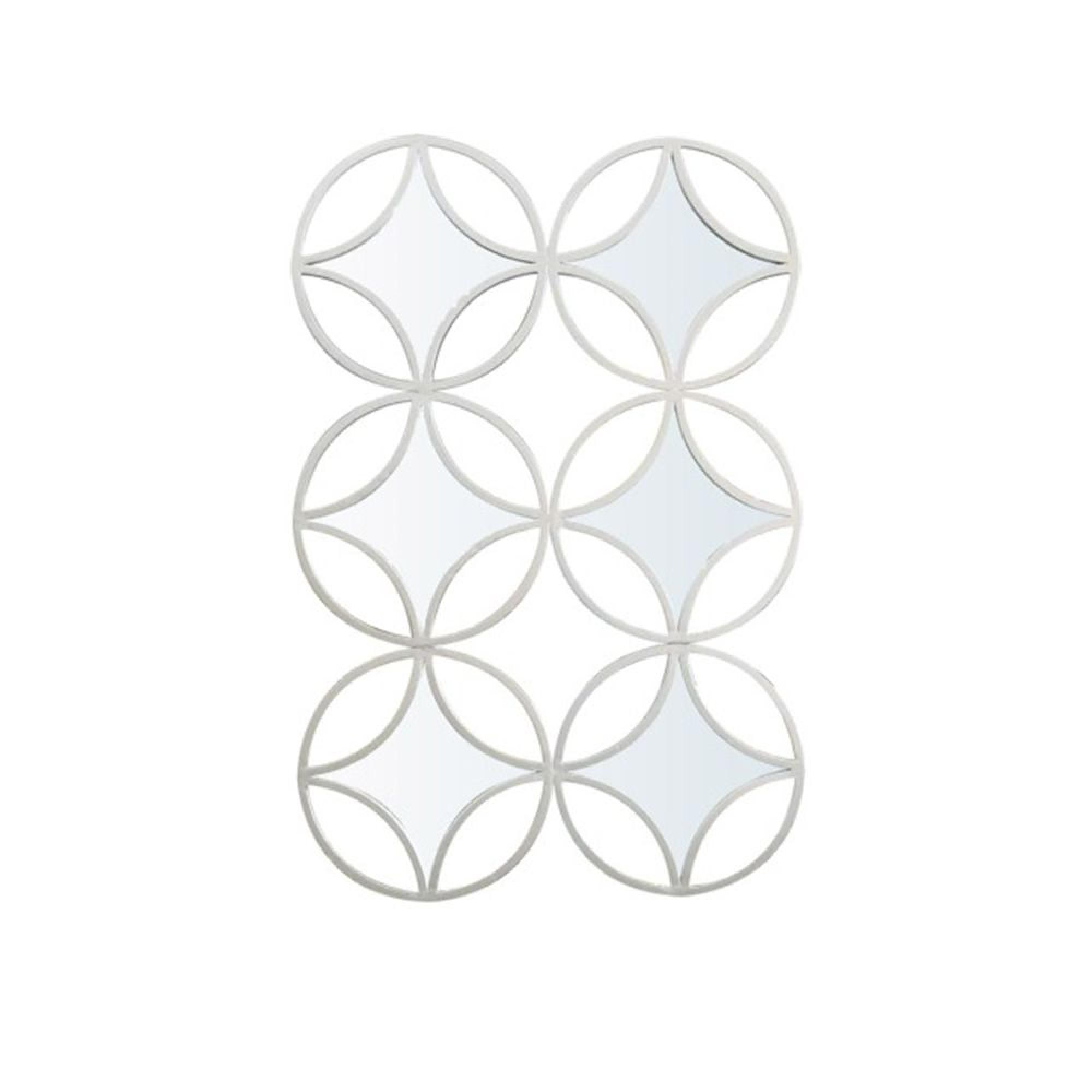 Wall Mirror - Silver Metal - 70cm x 107cm