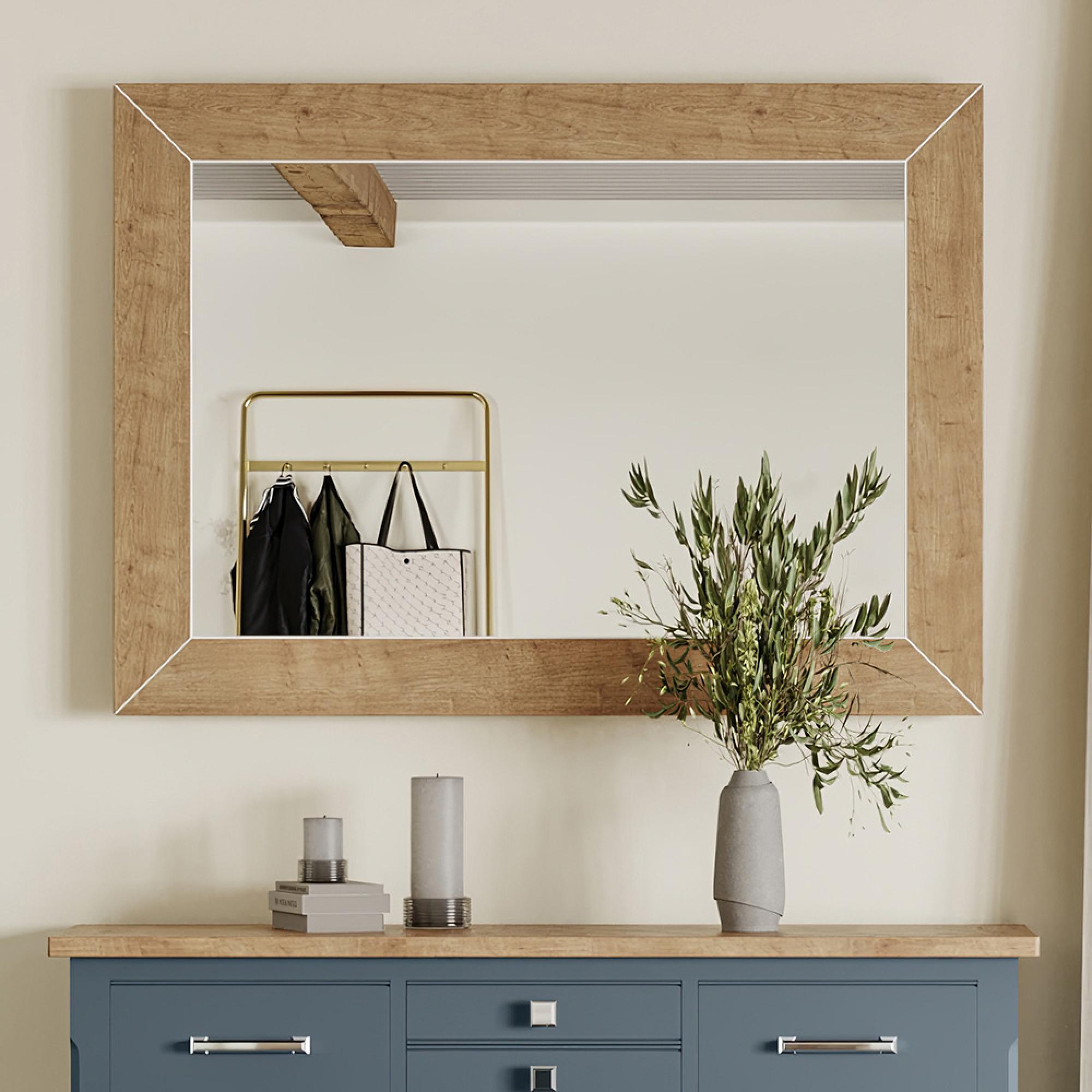 Signature Blue Wall Mirror - 81cm x 111cm