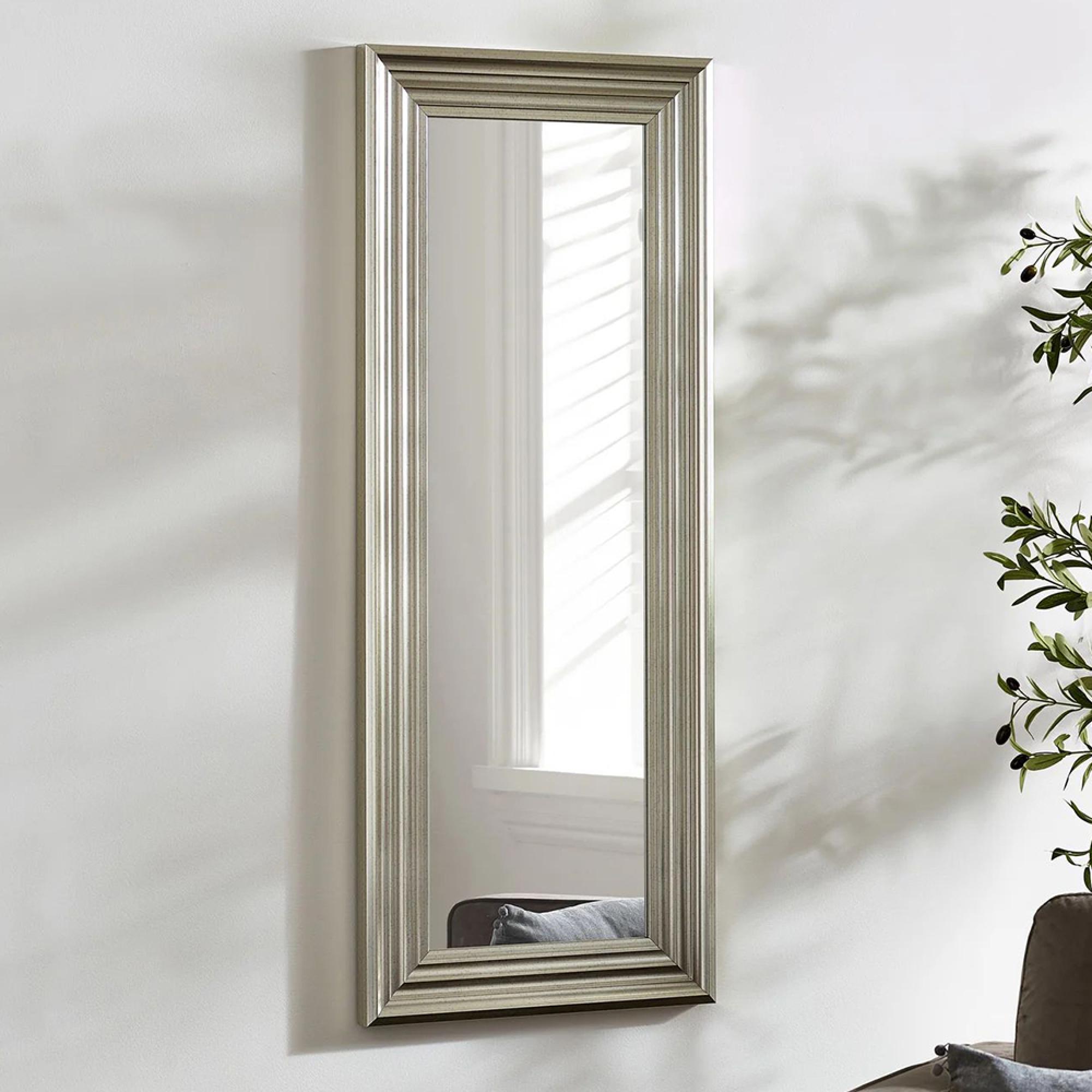 Tokyo Wall Mirror - Rectangular - Tall - Pewter - 45cm x 115cm
