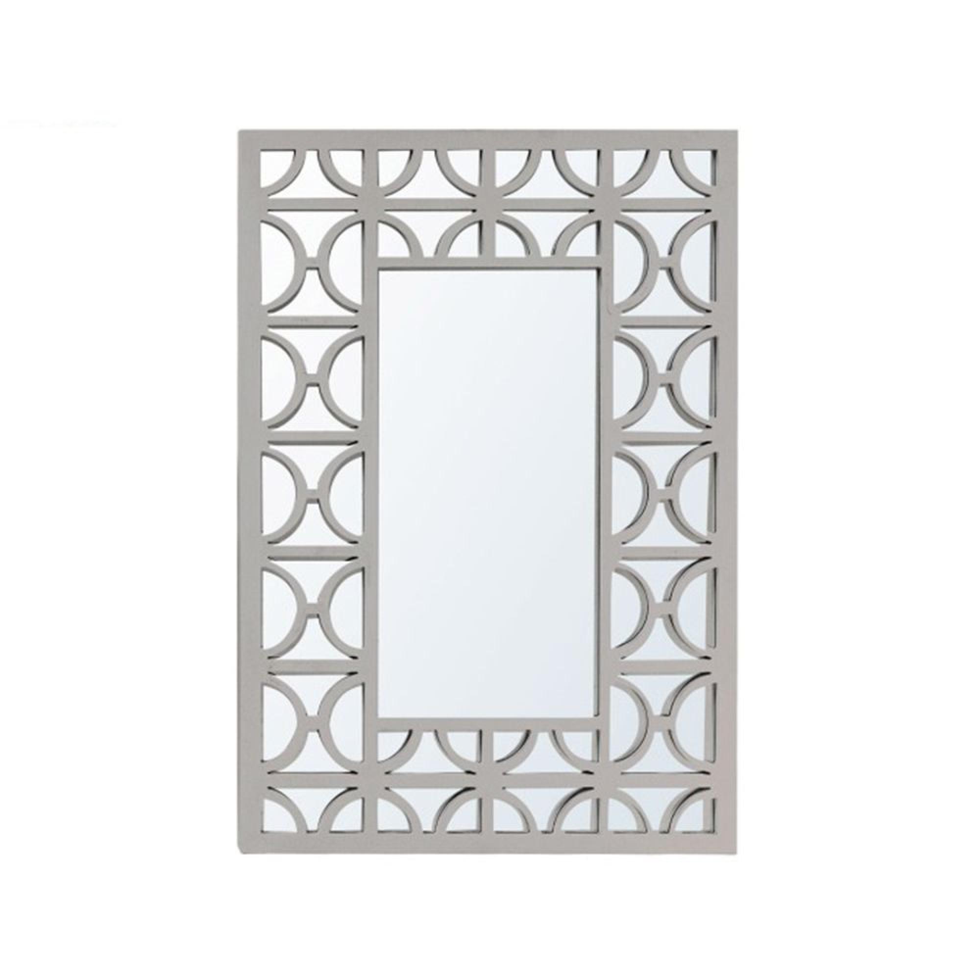 Wall Mirror - Torino - Rectangular - Grey - 79cm x 118cm