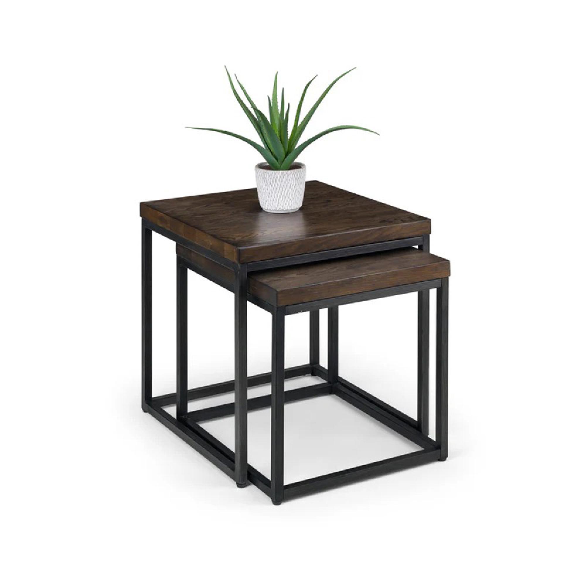 Brooklyn Nest of Tables - Set of 2 - Dark Oak