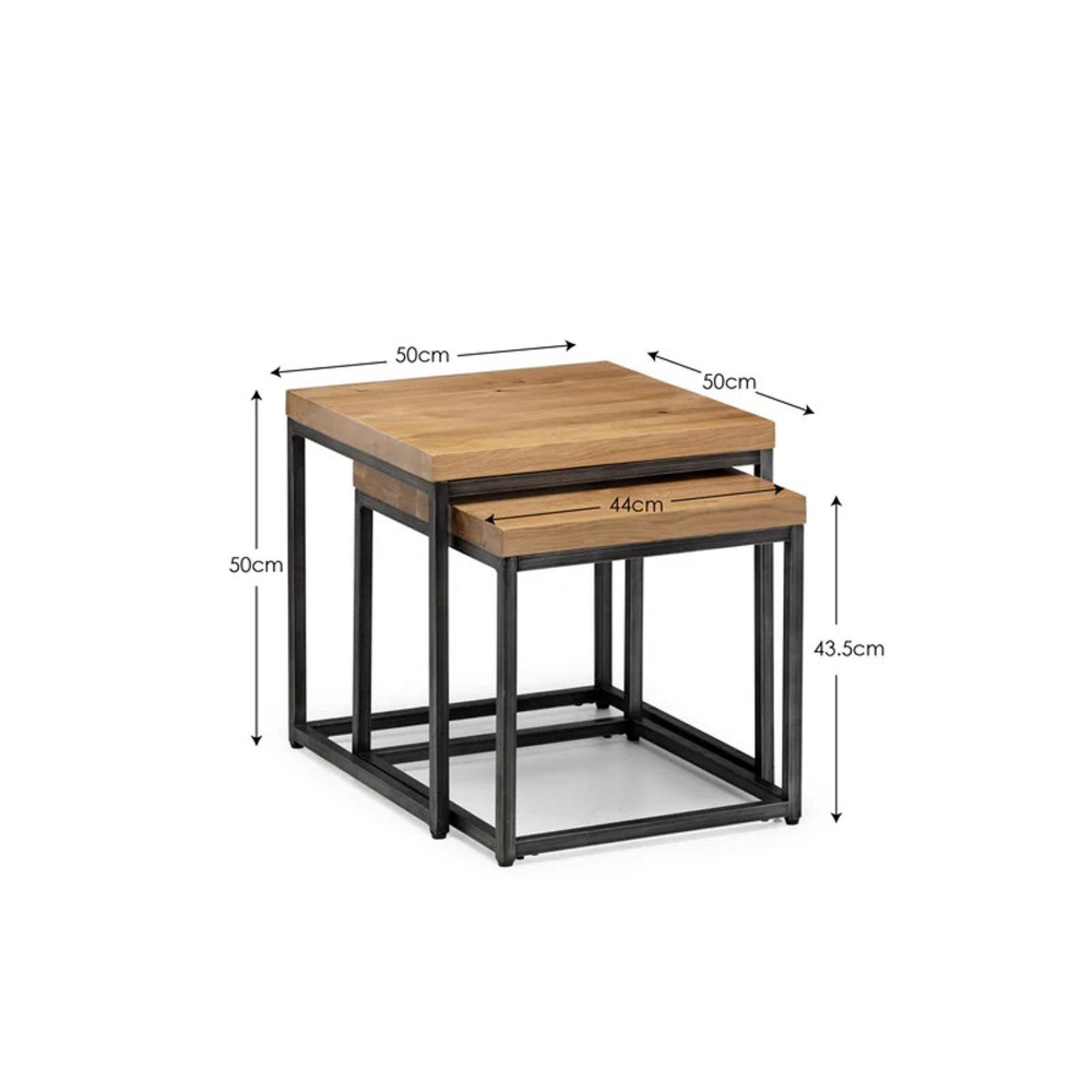 Brooklyn Nest of Tables - Set of 2 - Oak