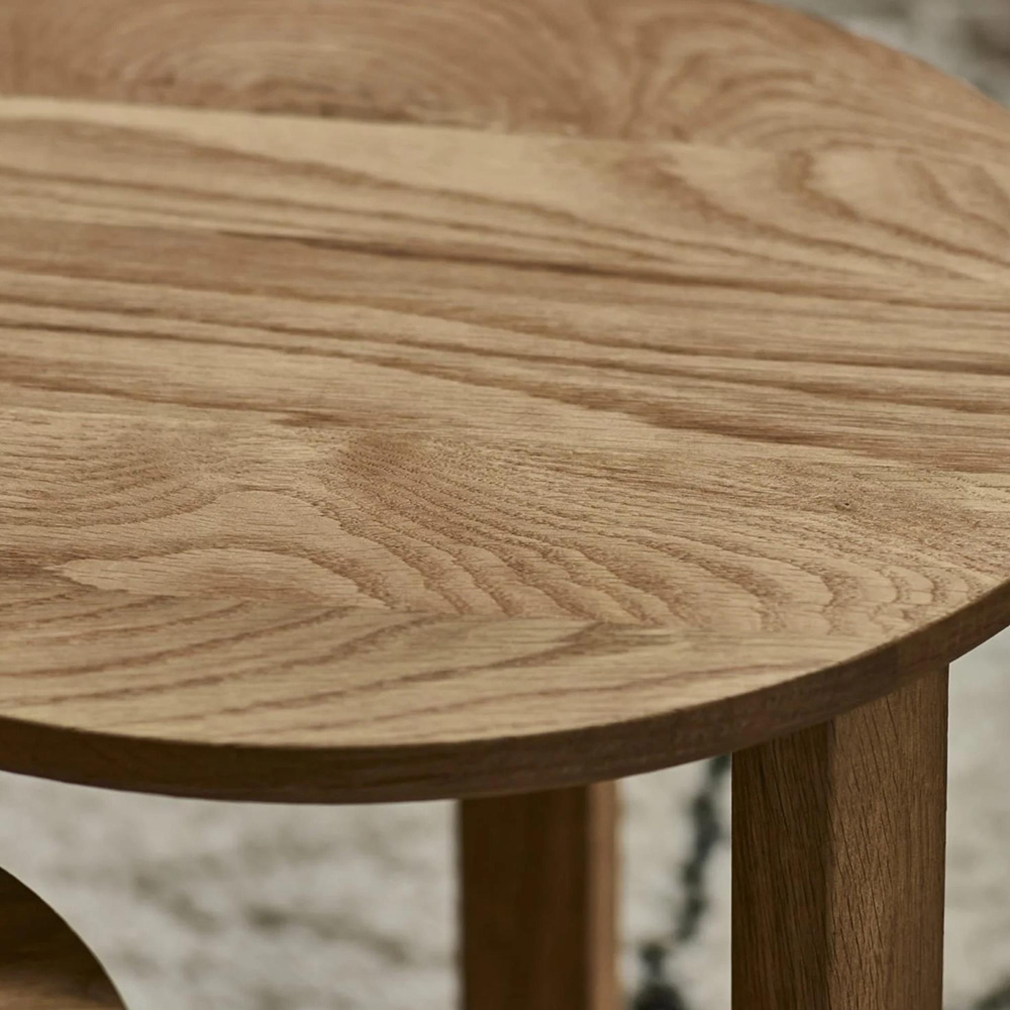 Nidri Nest of Tables - Set of 3 - Oak - Round