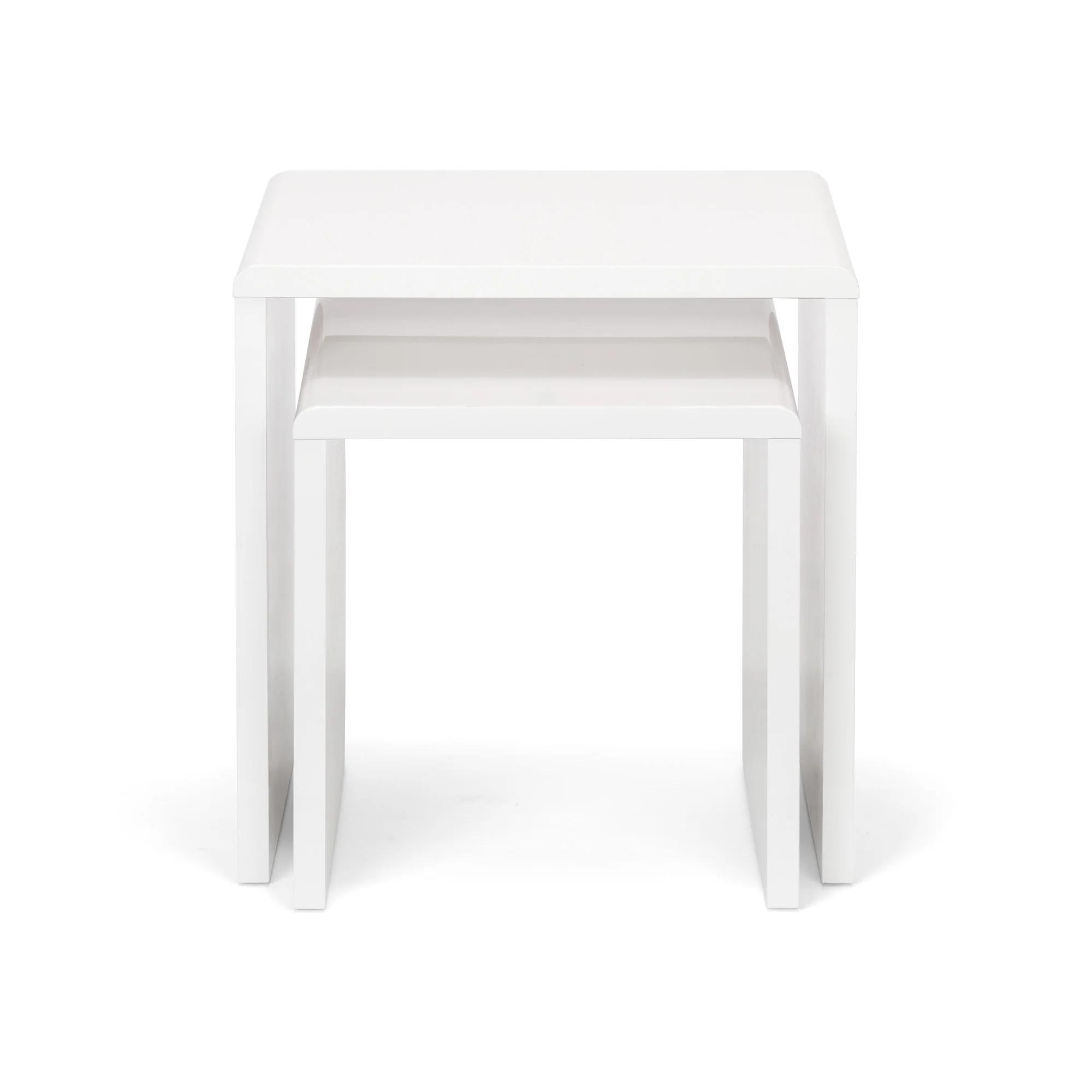 Manhattan Nest of Tables - Set of 2 - White Gloss