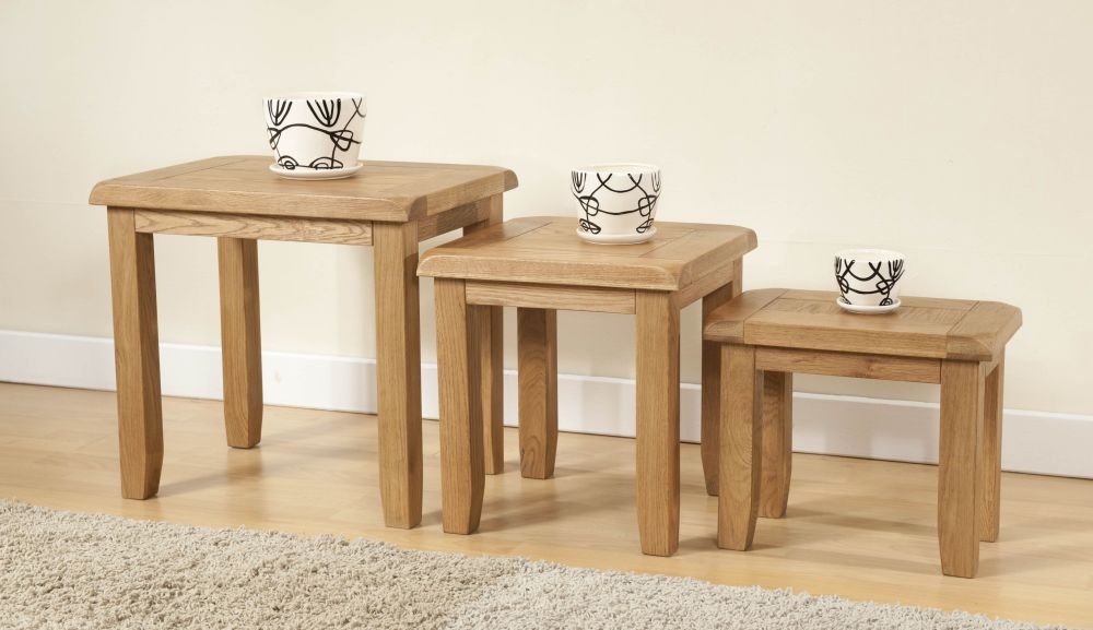 Dorset Nest of Tables - 3 - Oak