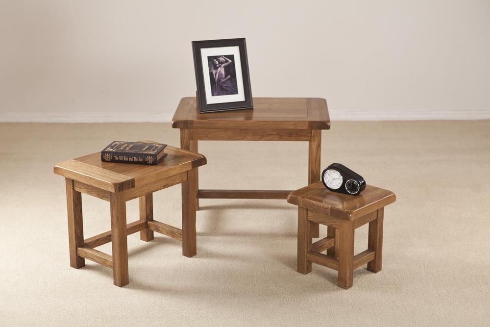 Originals Rustic Oak Nest of Tables