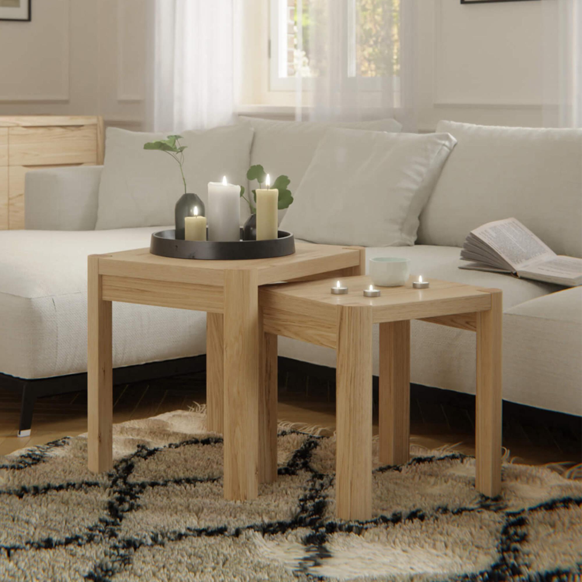 Stockholm Nest of Tables - Oak