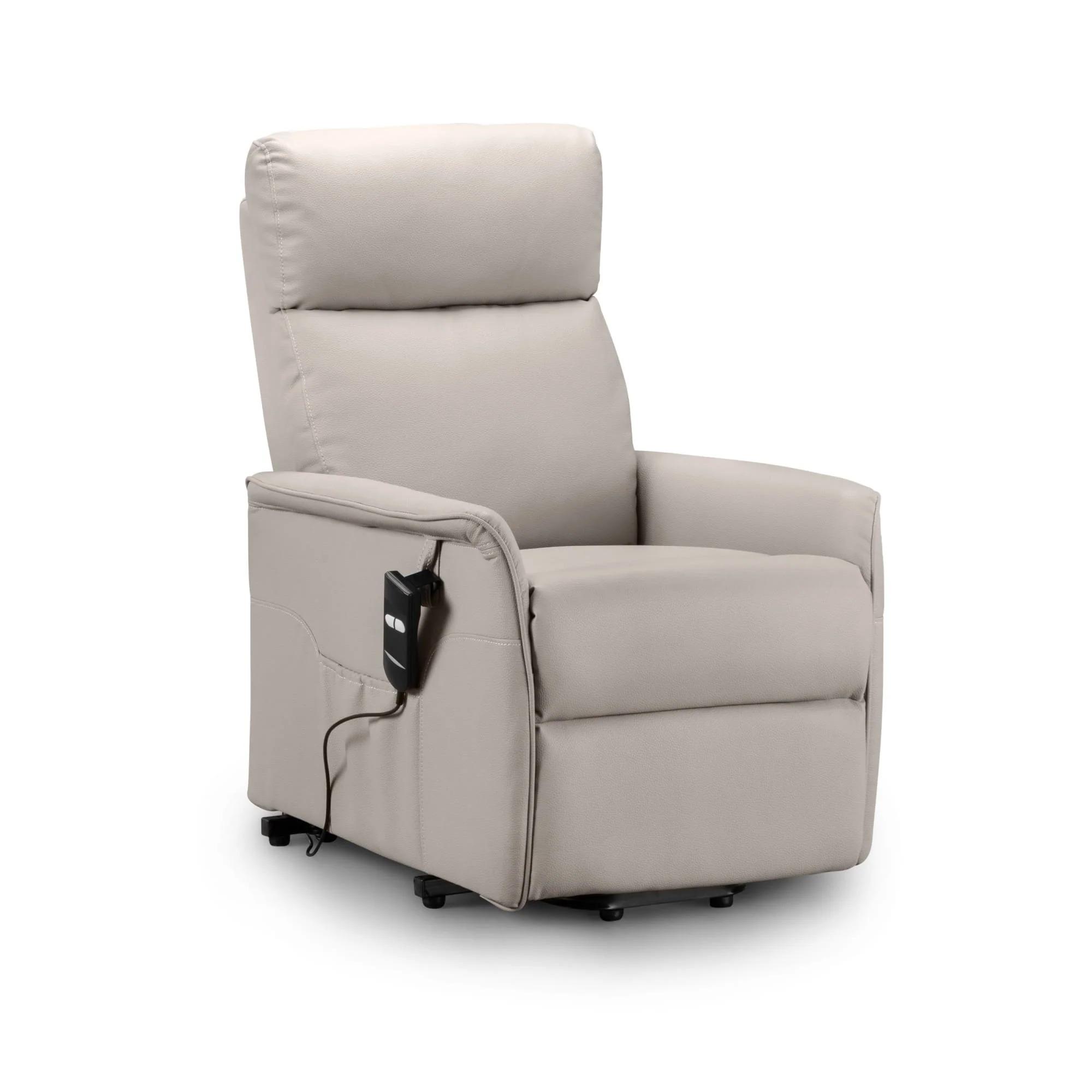 Helena Pebble Faux Leather Recline Chair