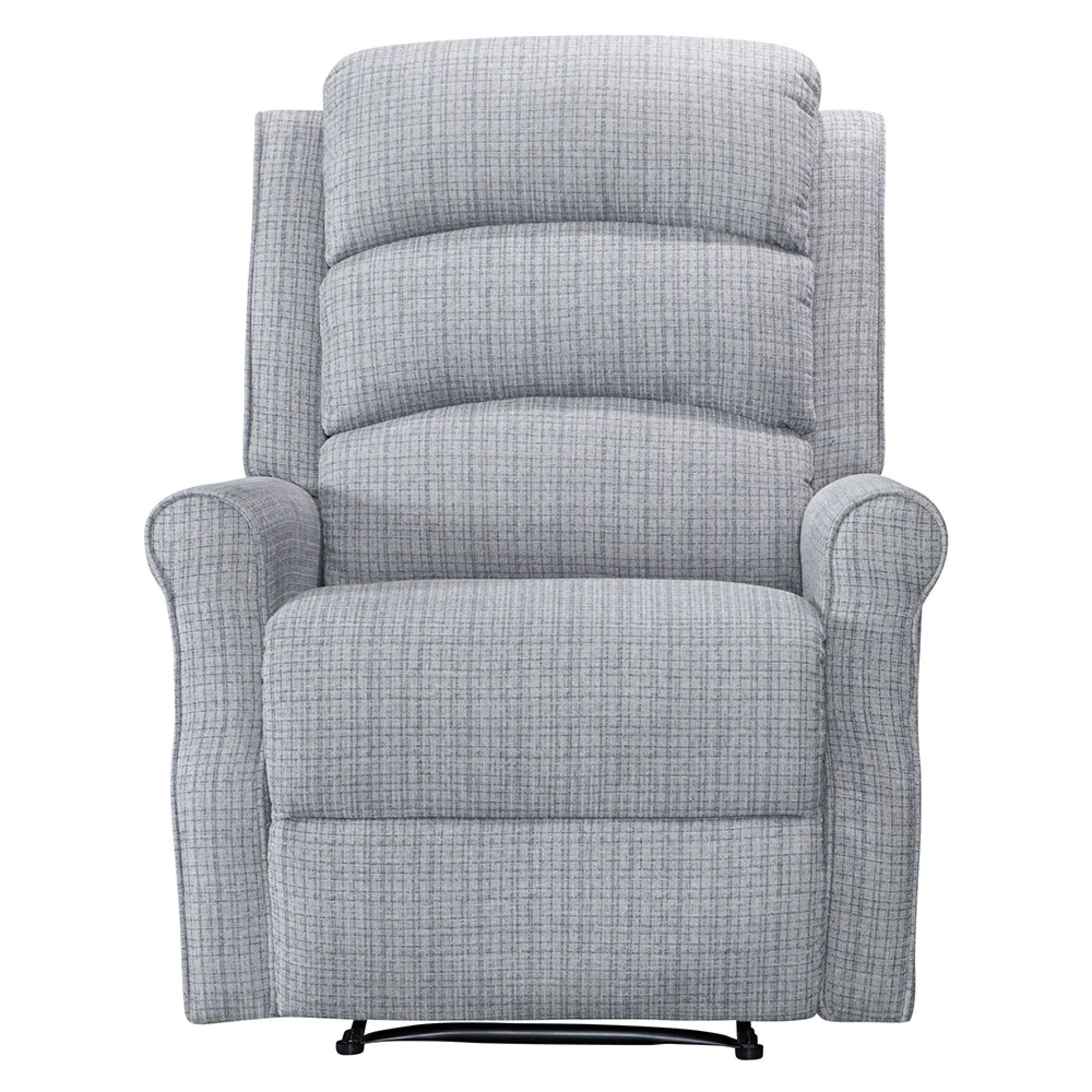 Baxter Manual Recliner Chair - Hebe Natural Textured Chenille
