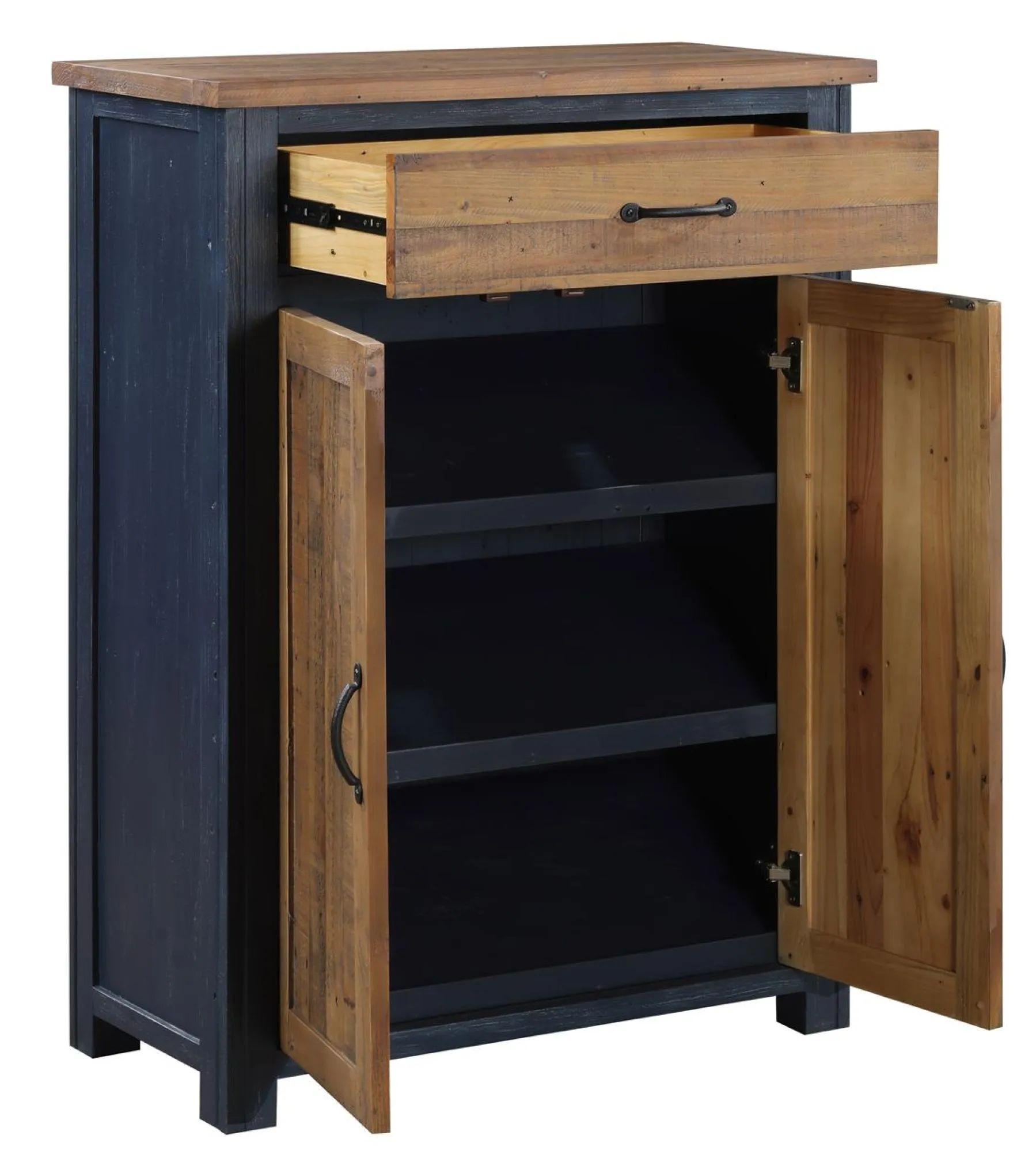 Splash Blue Shoe Cupboard - 2 Door