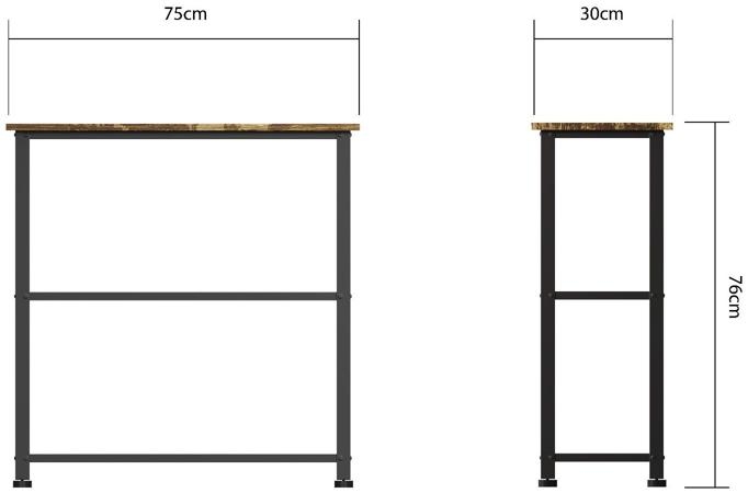Barren Rustic Oak Shoe Rack
