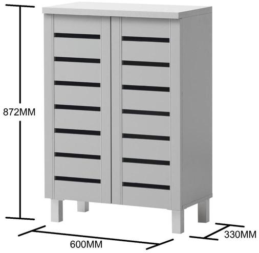Edwards 2 Door Shoe Cabinet - Variant Available