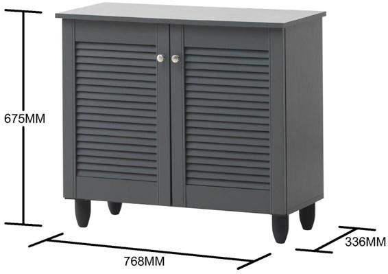 Edwards 2 Door Wide Shoe Cabinet - Variant Available