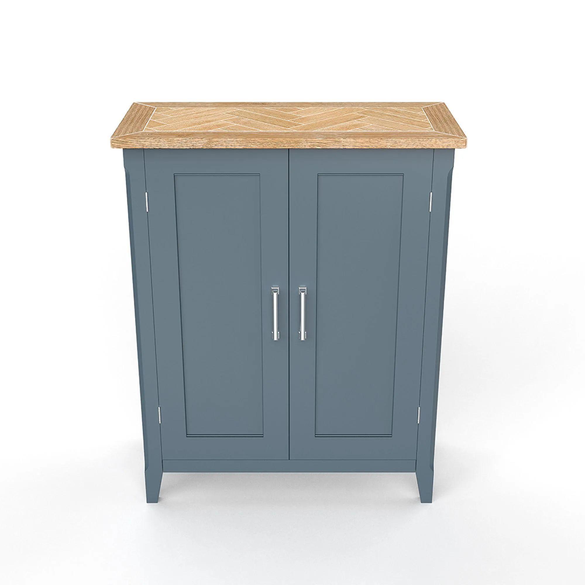 Signature Blue Shoe Cupboard - 2 Door