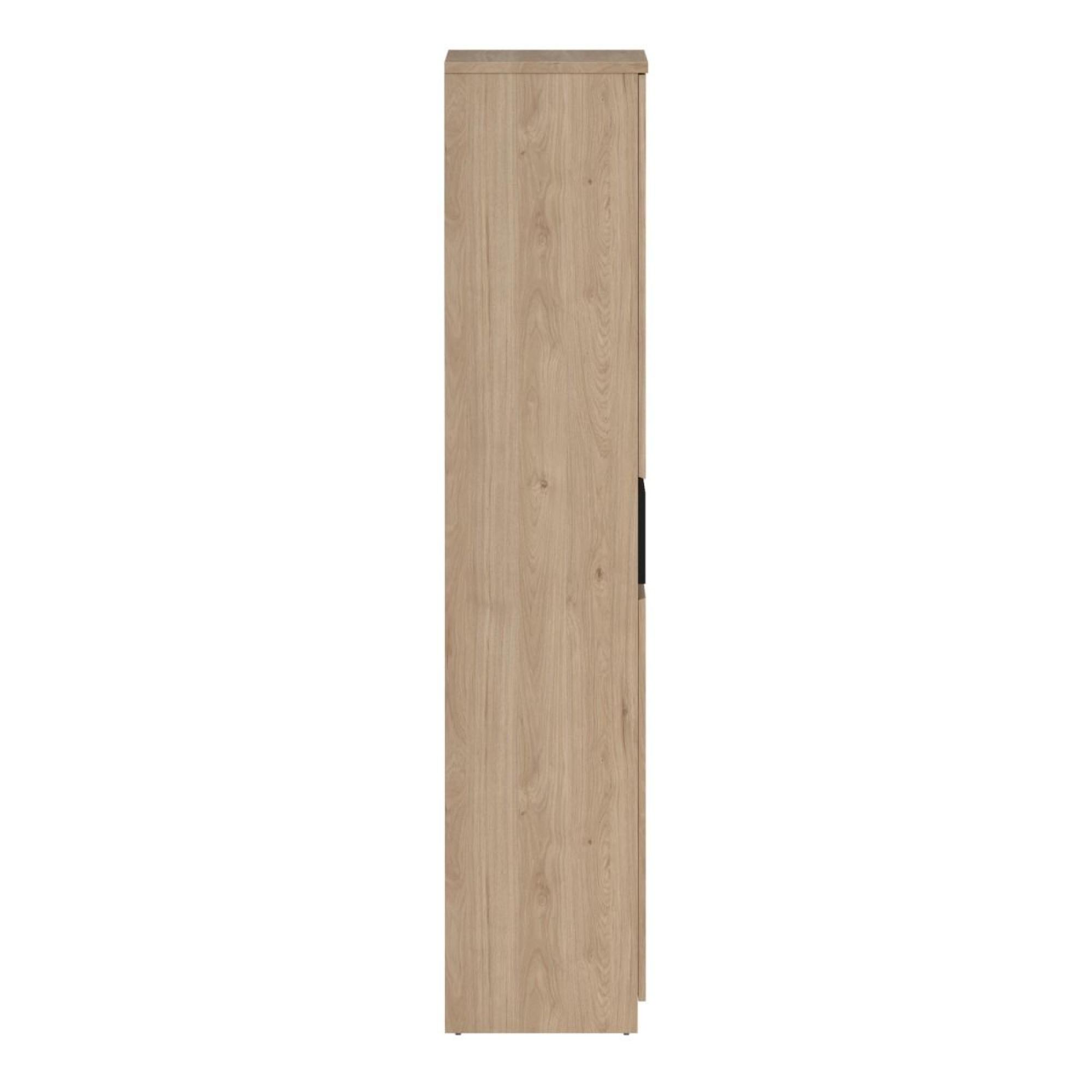 Naia Shoe Cupboard - Large - Oak and Black