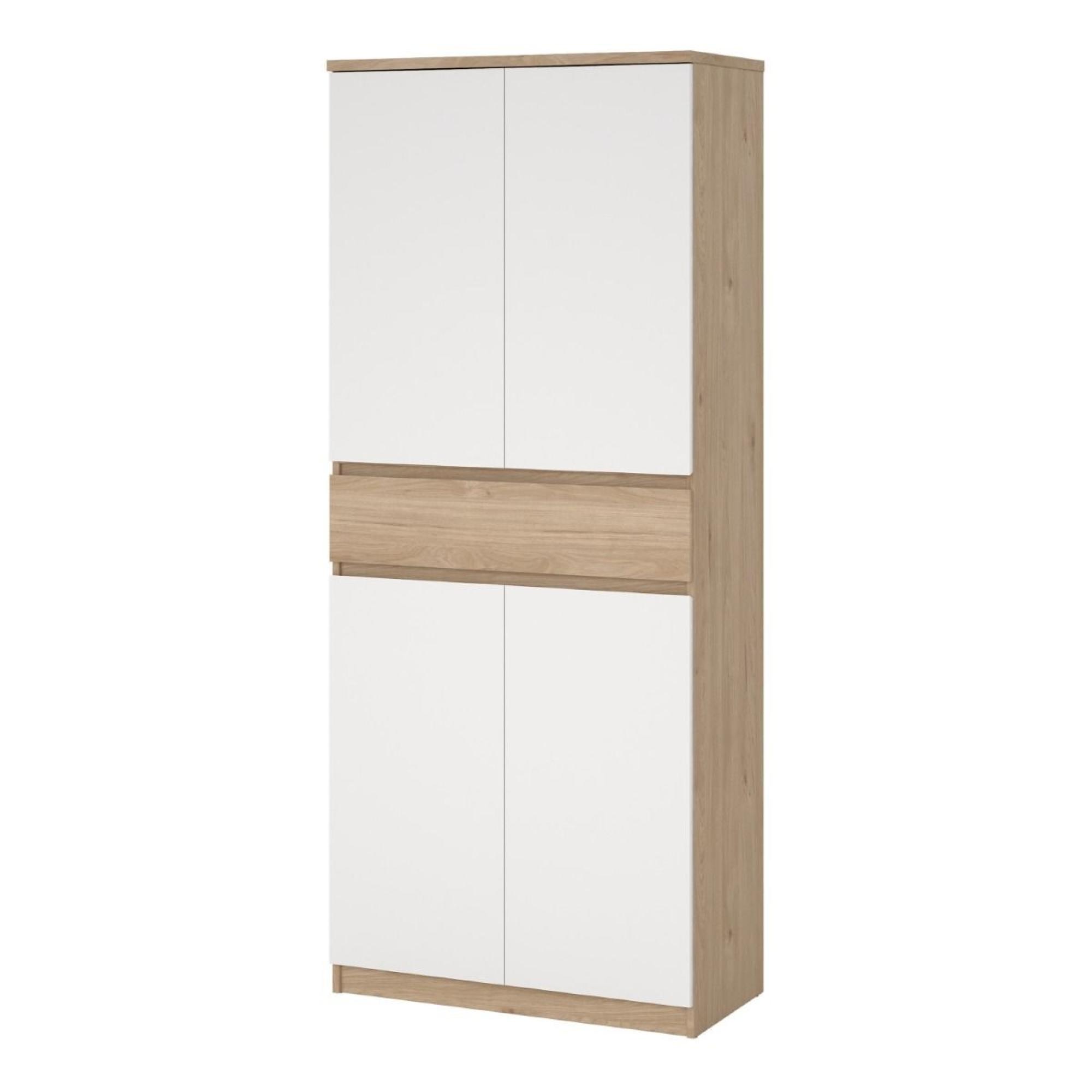 Naia Shoe Cupboard - Large - Oak and White