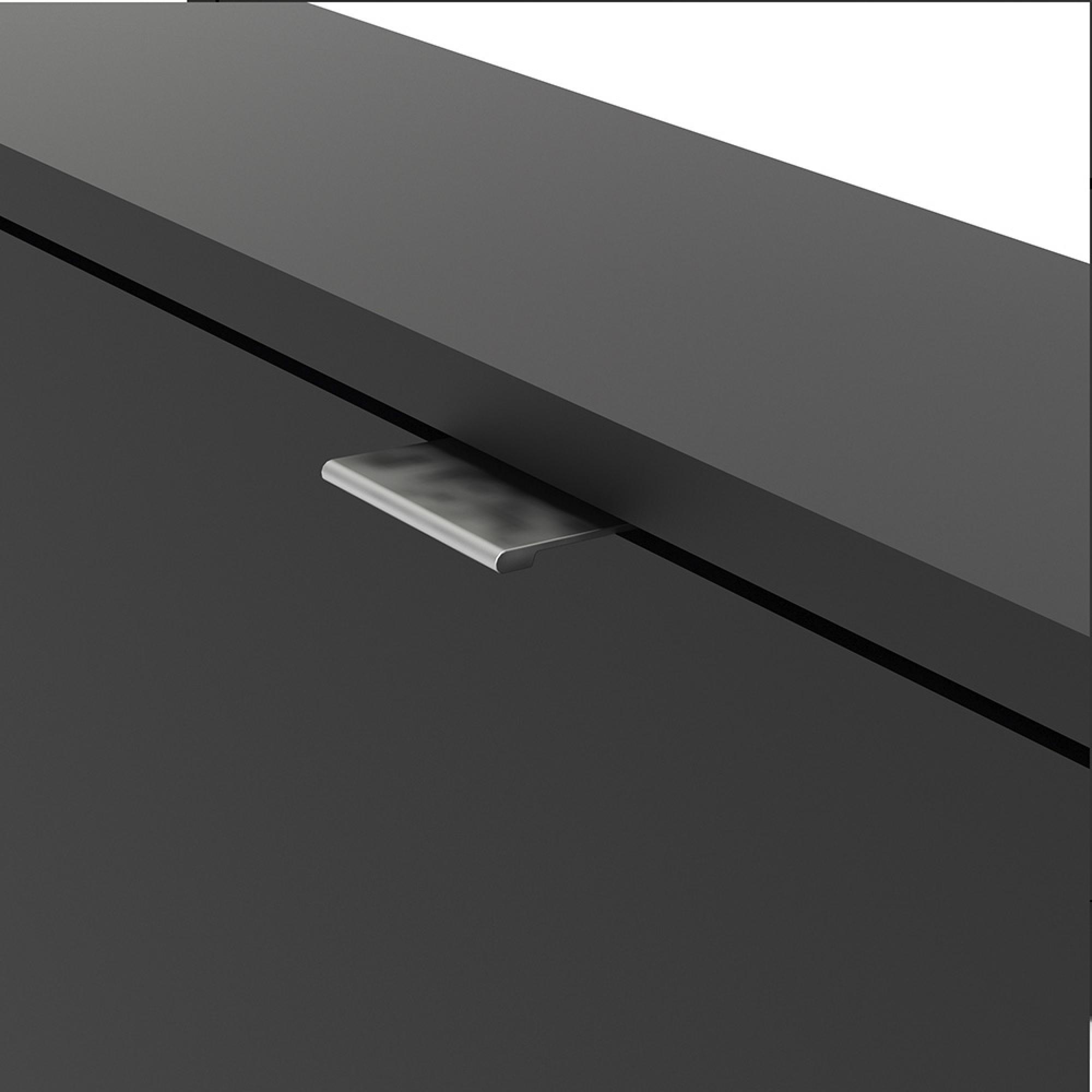 Shoe Cabinet - 2 Drawer - Black
