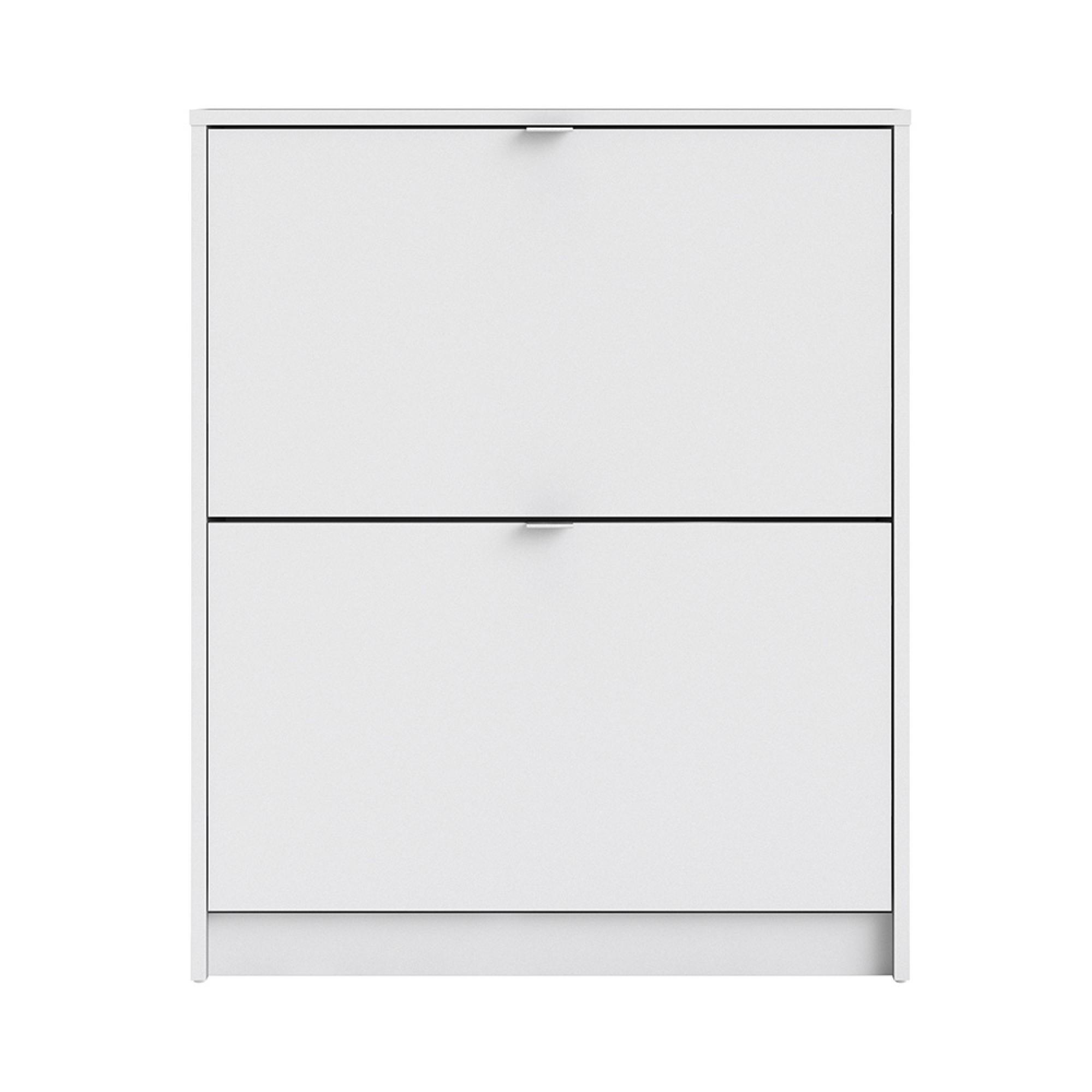 Shoe Cabinet - 2 Drawer - White