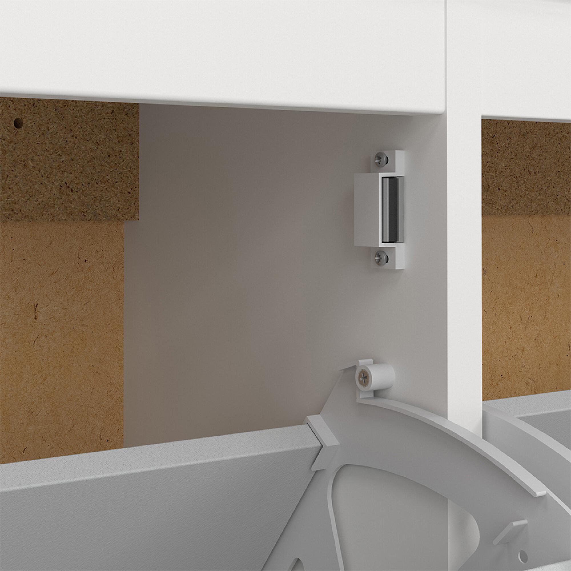 Barcelona Shoe Cabinet - 4 Drawer - White