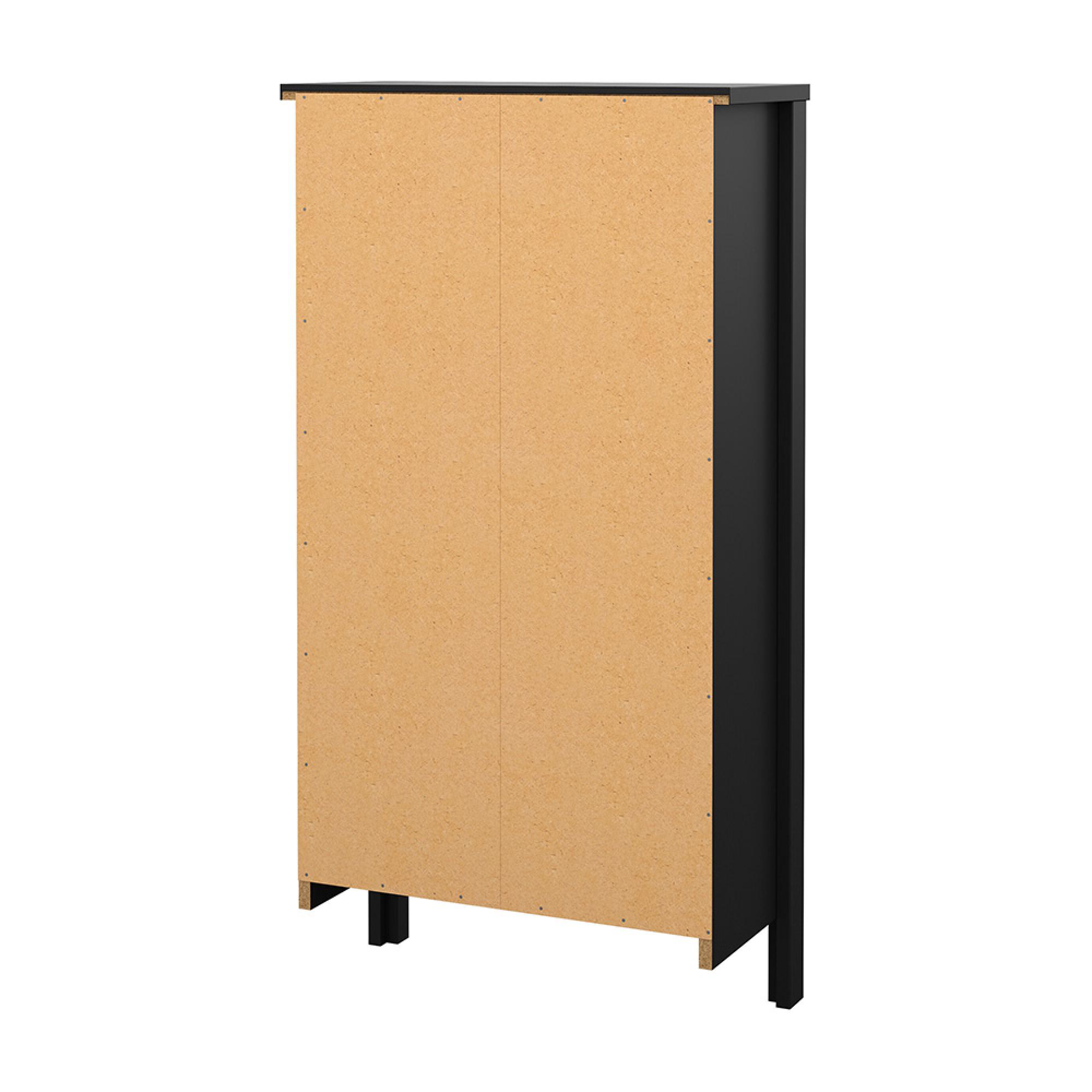 Barcelona Shoe Cabinet - 2 Door - Matt Black
