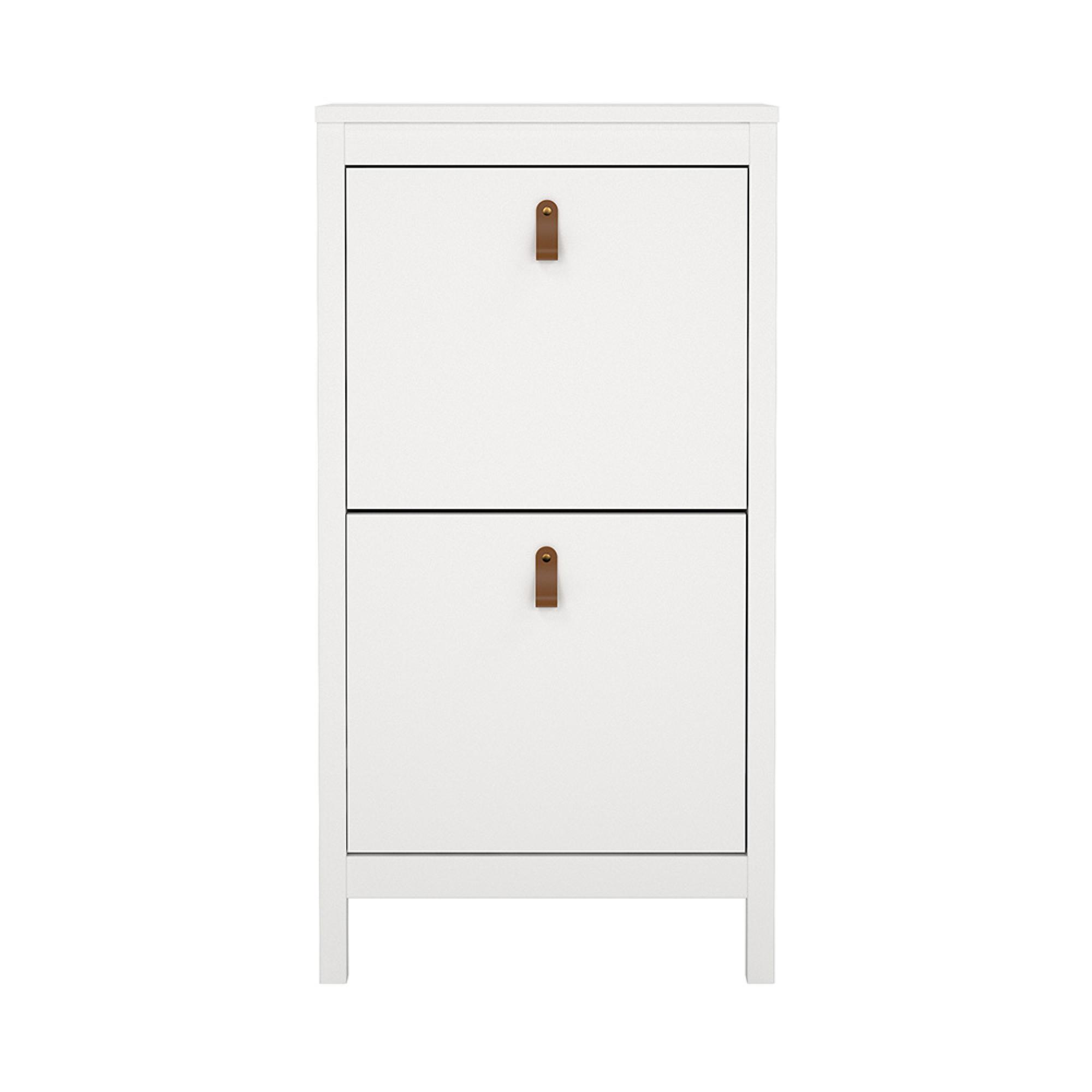Barcelona Shoe Cabinet - 2 Door - White