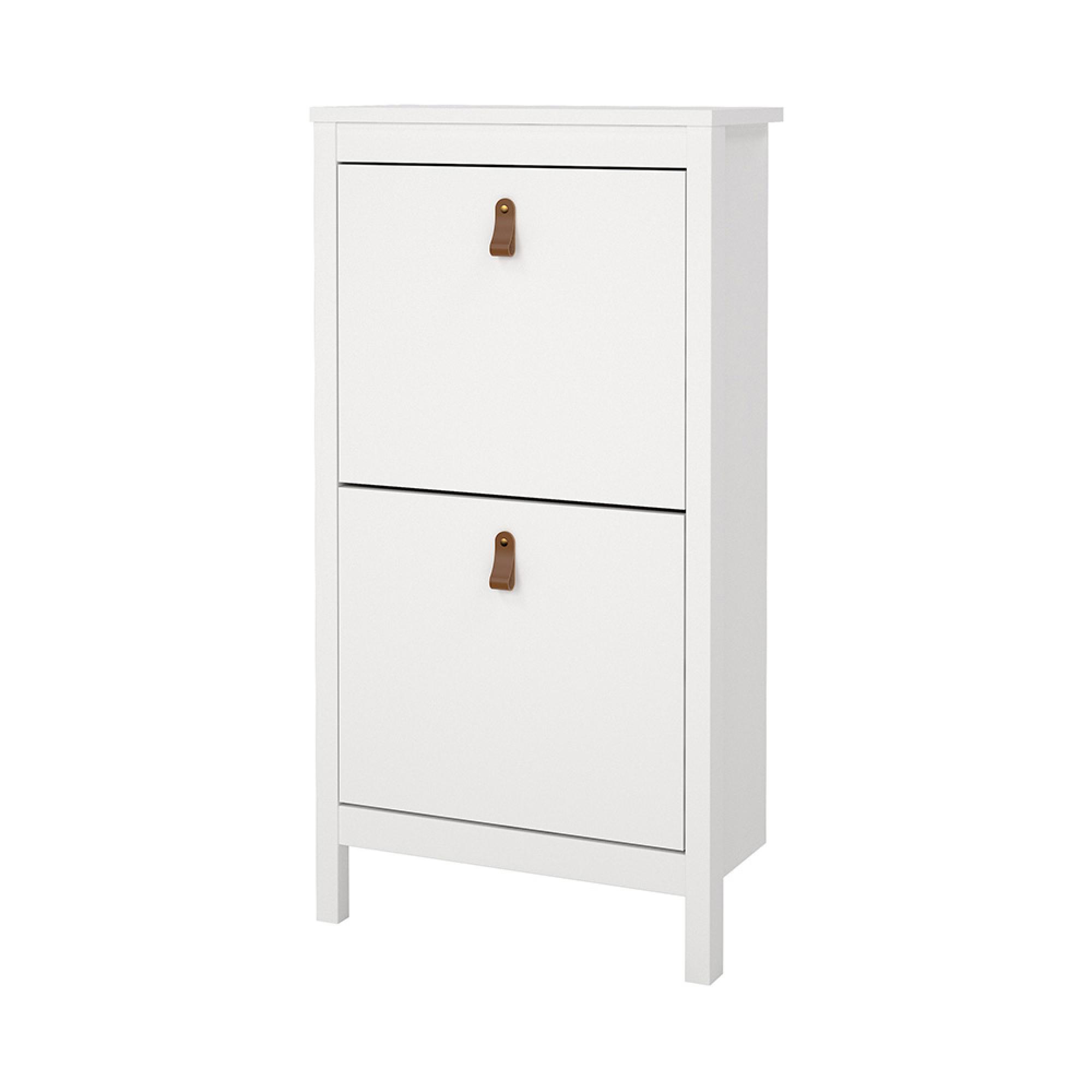 Barcelona Shoe Cabinet - 2 Door - White