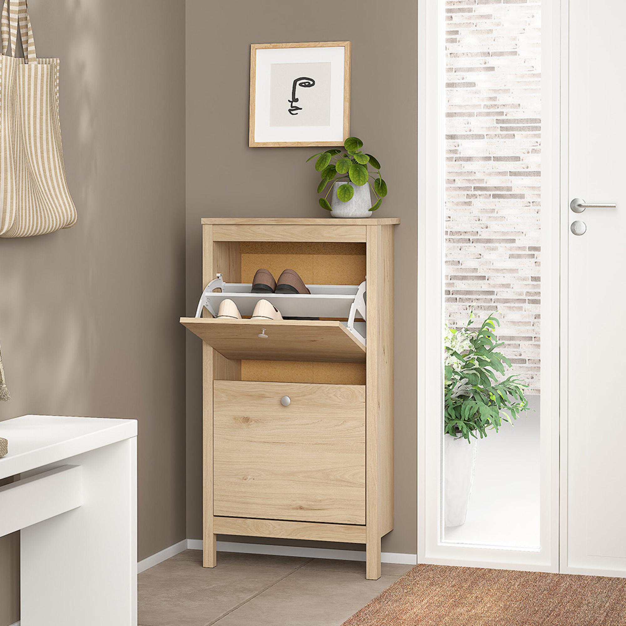 Madrid Shoe Cabinet - 2 Door - Jackson Hickory Oak