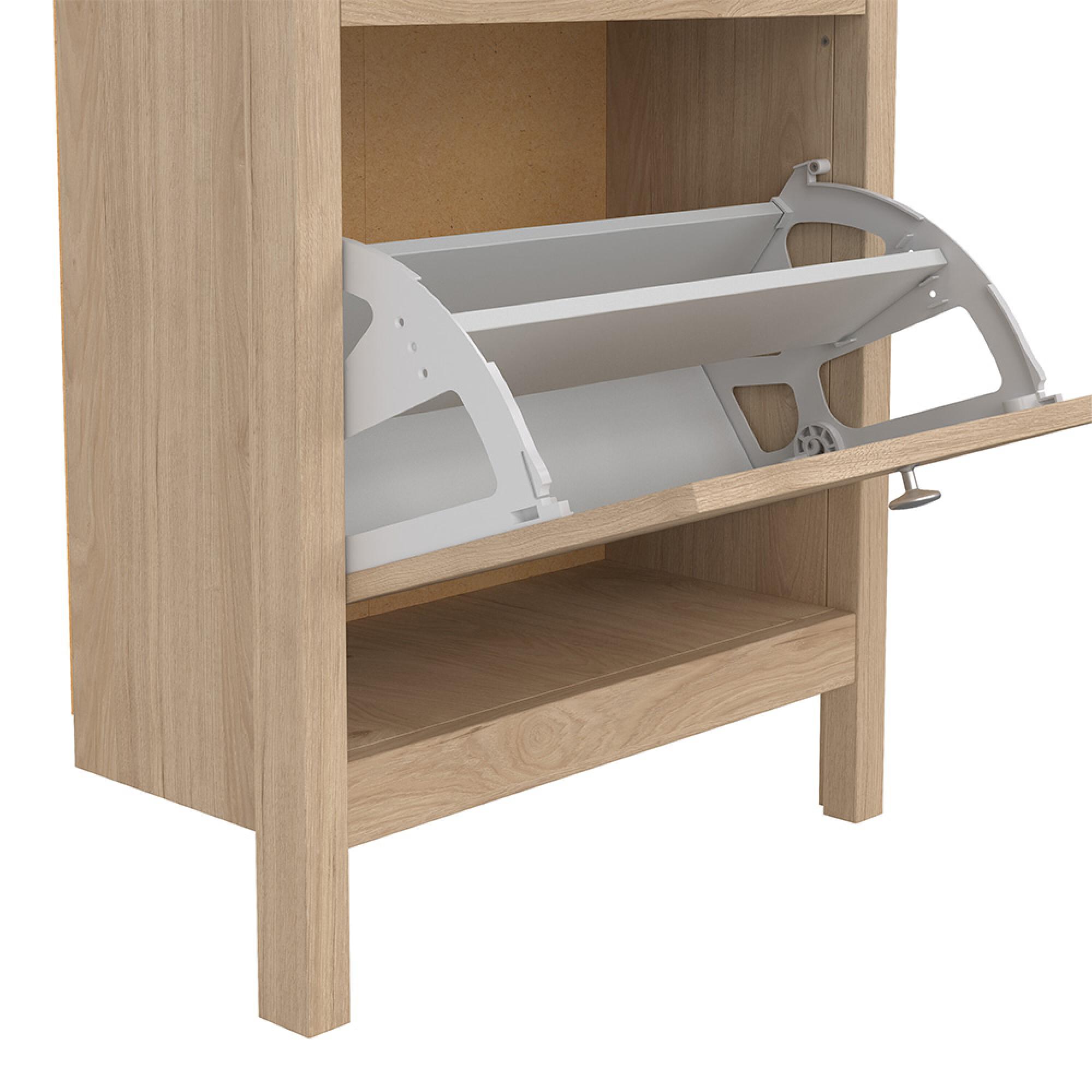 Madrid Shoe Cabinet - 2 Door - Jackson Hickory Oak