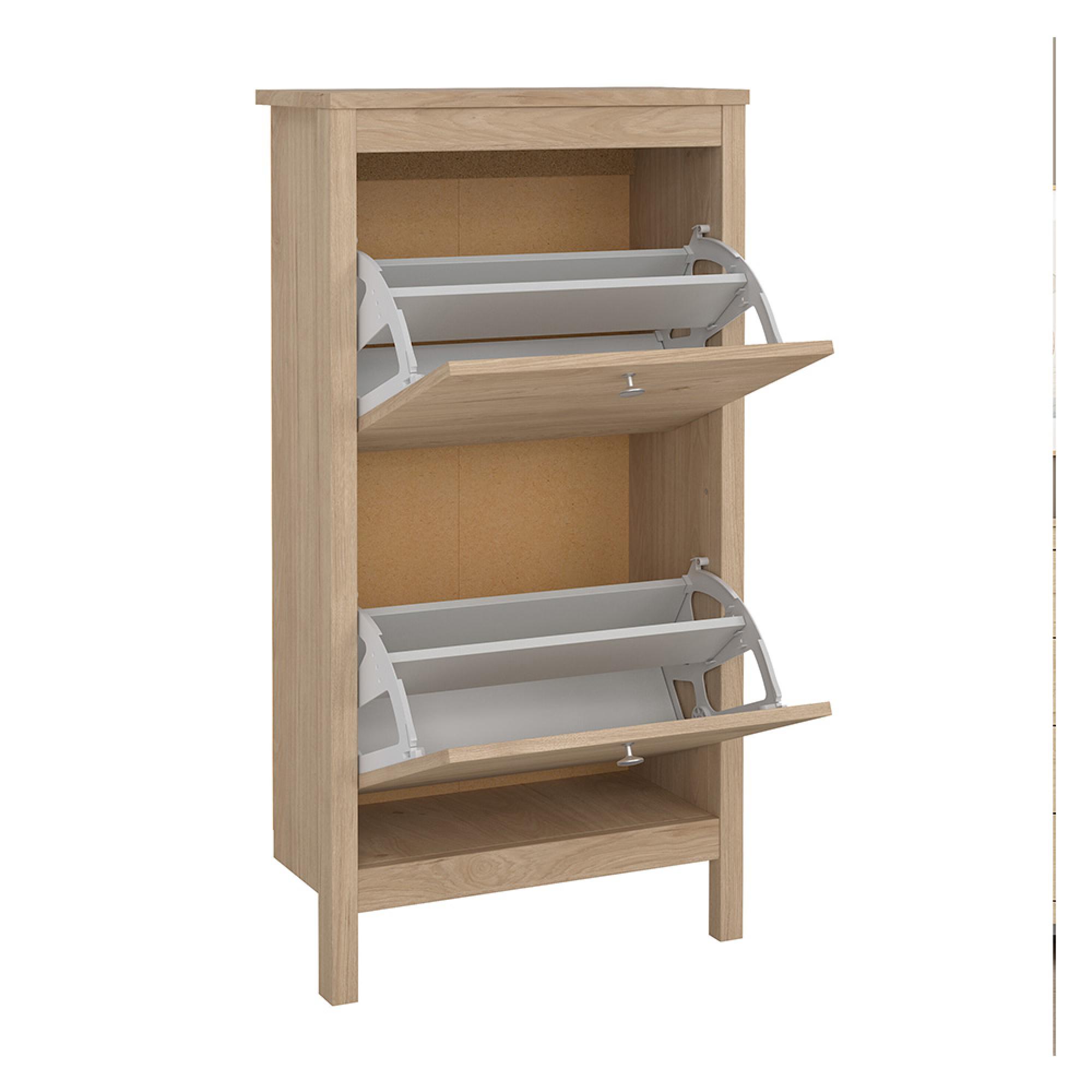Madrid Shoe Cabinet - 2 Door - Jackson Hickory Oak