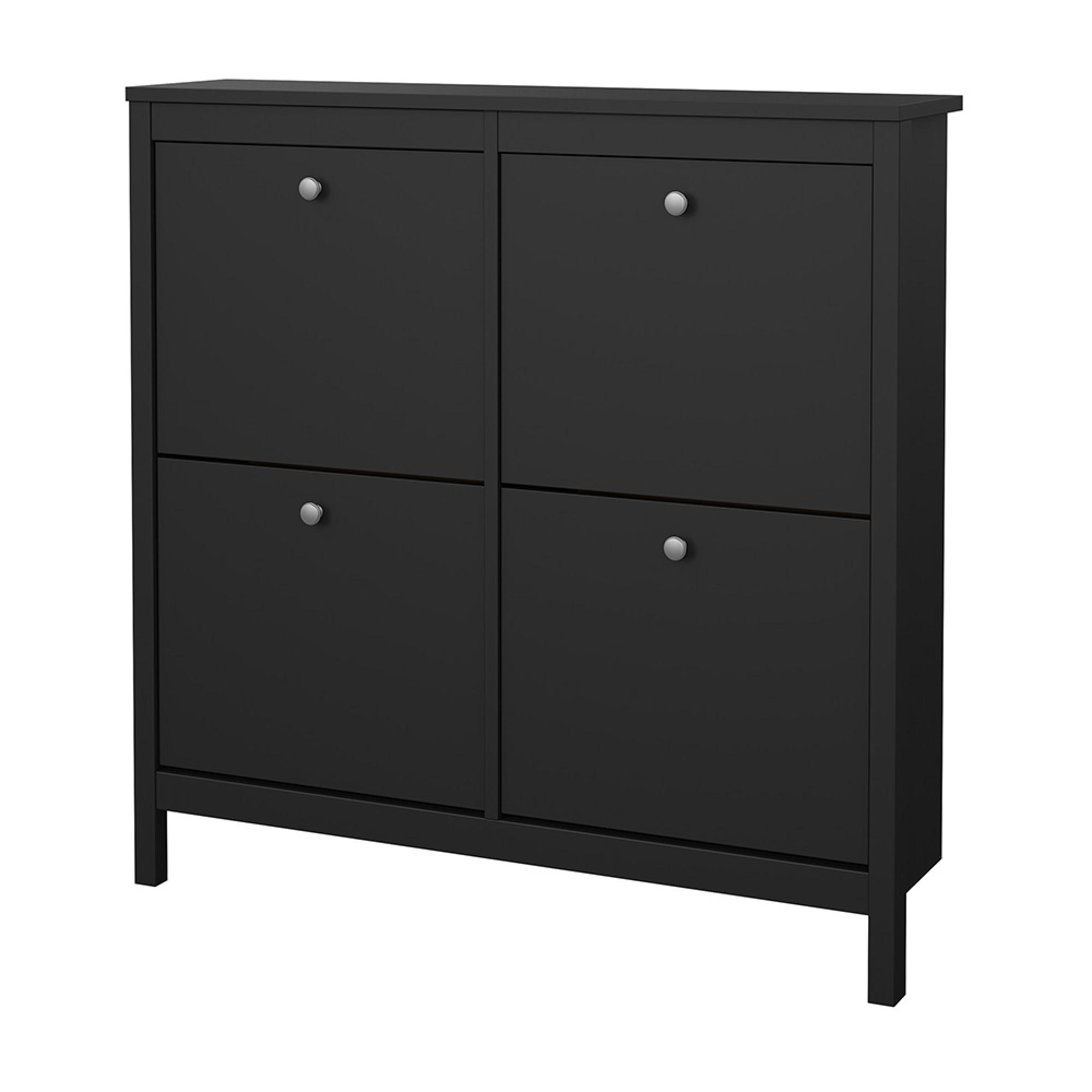 Madrid Shoe Cabinet - 4 Drawer - Black