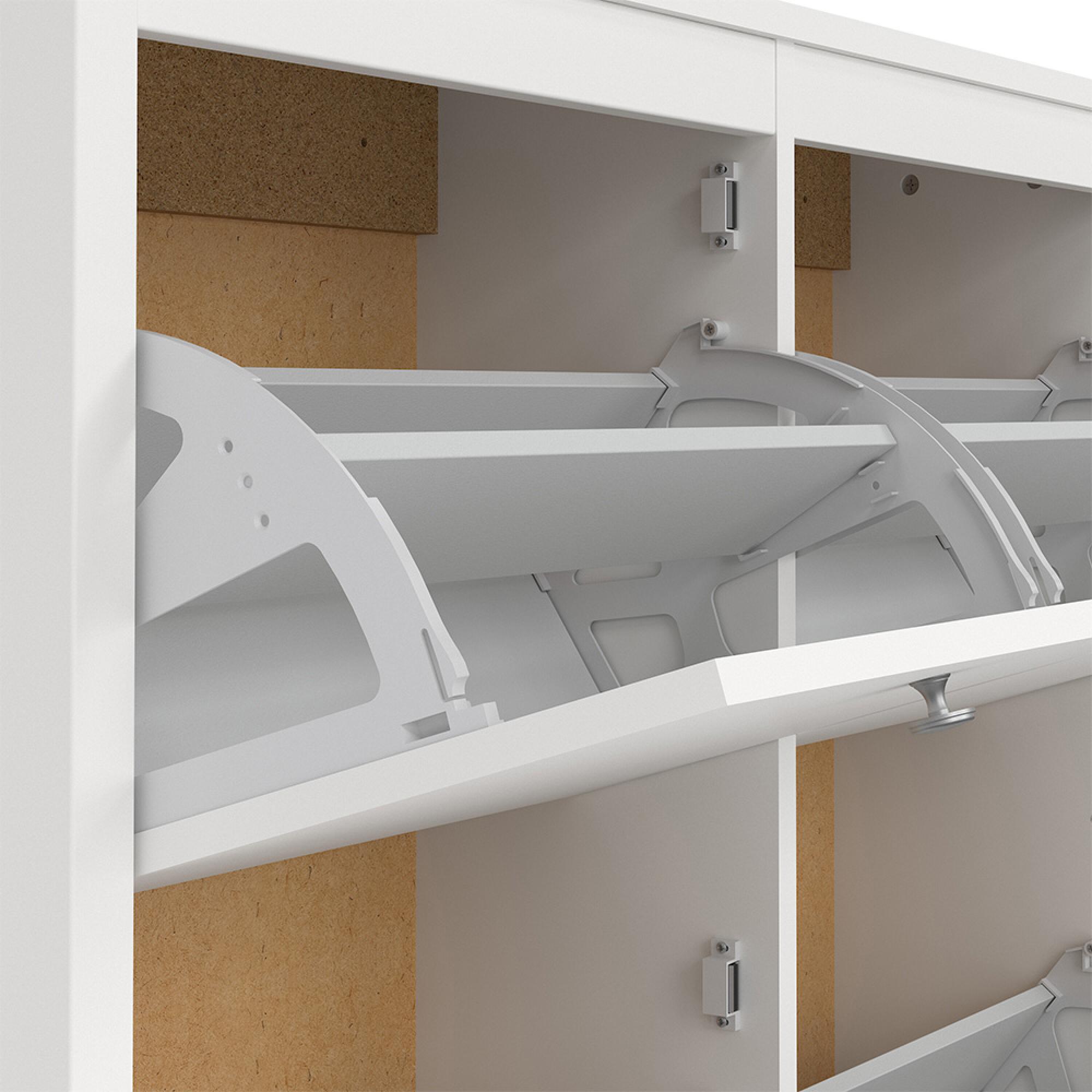 Madrid Shoe Cabinet - 4 Drawer - White