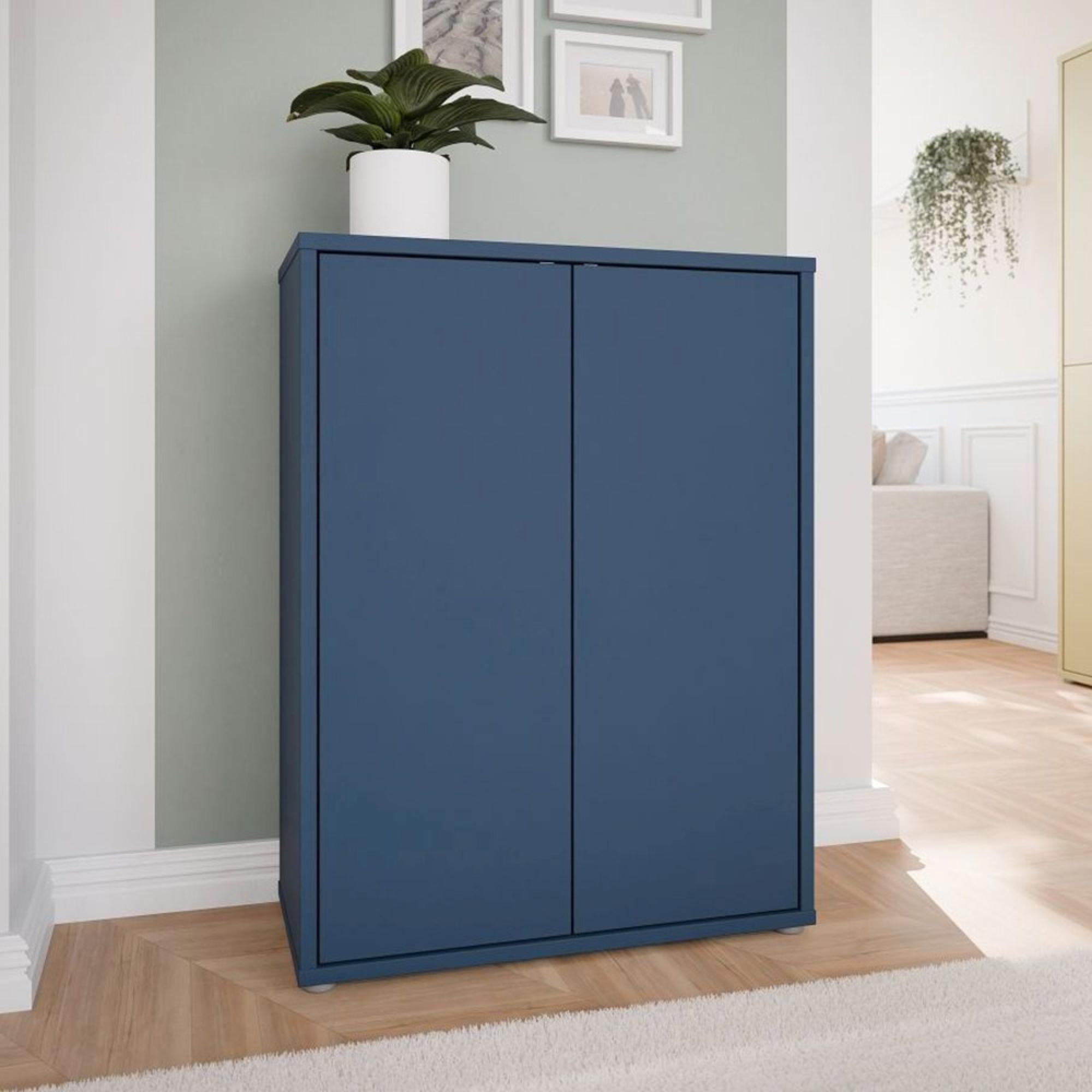 Alice Springs Shoe Cabinet - 2 Door - Night Blue