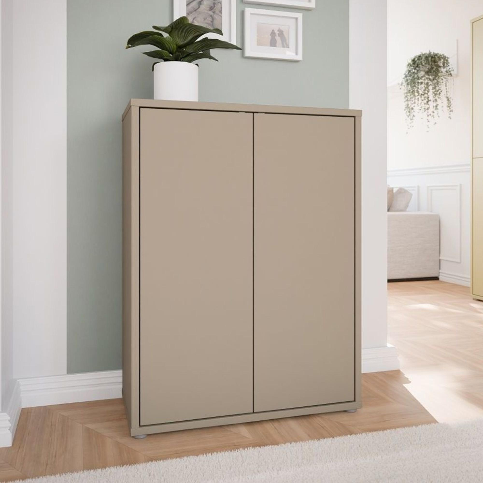 Alice Springs Shoe Cabinet - 2 Door - Taupe