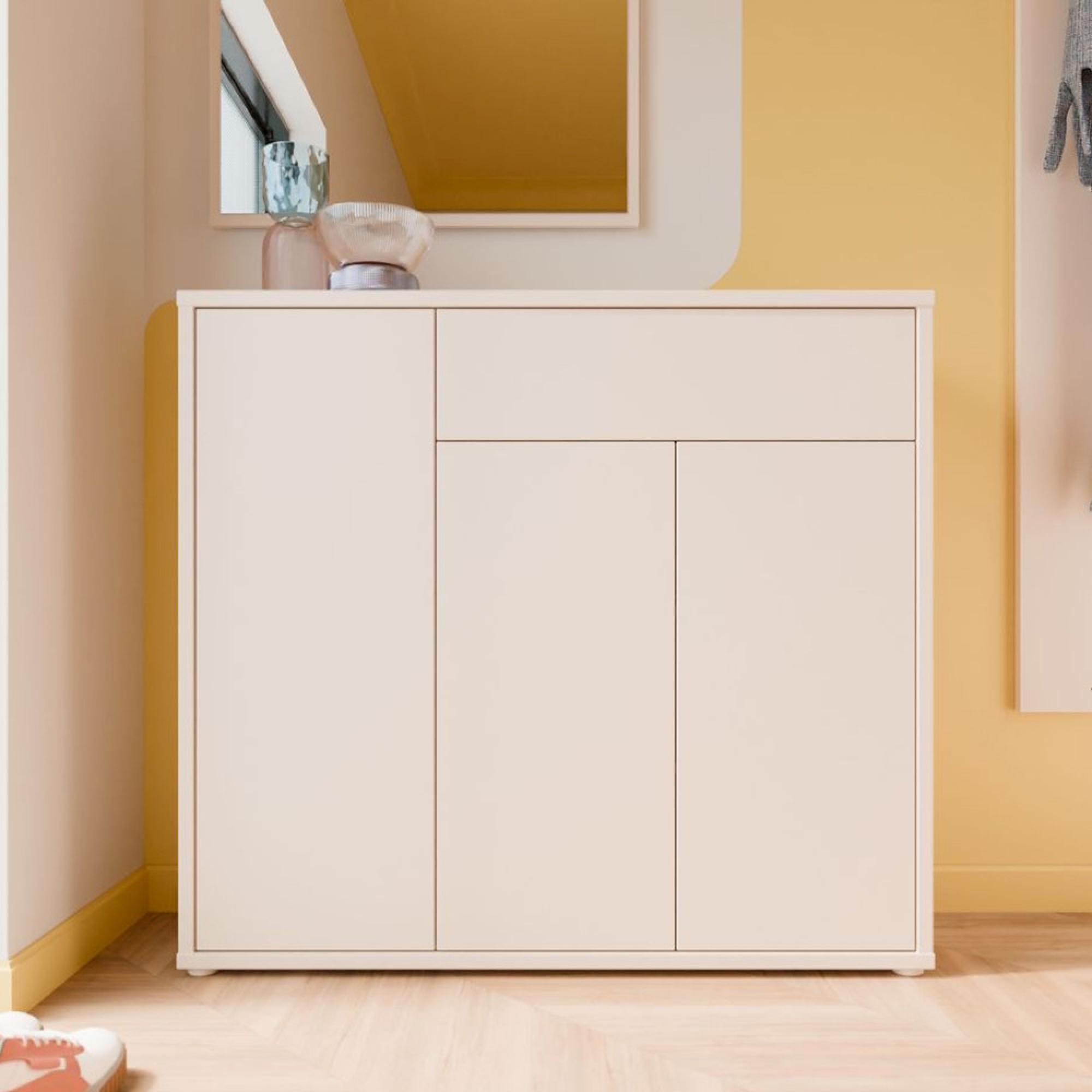 Alice Springs Shoe Cabinet - 3 Door - 1 Drawer - Sand