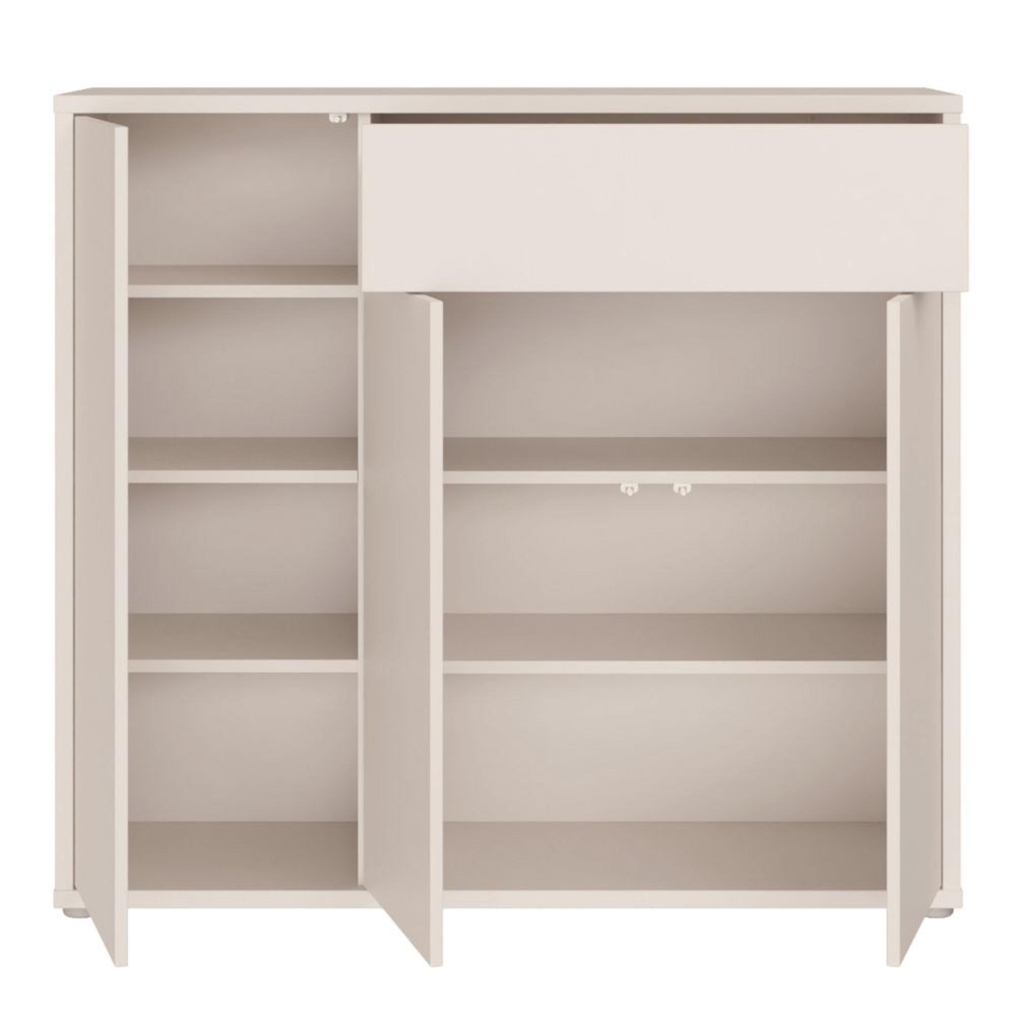 Alice Springs Shoe Cabinet - 3 Door - 1 Drawer - Sand